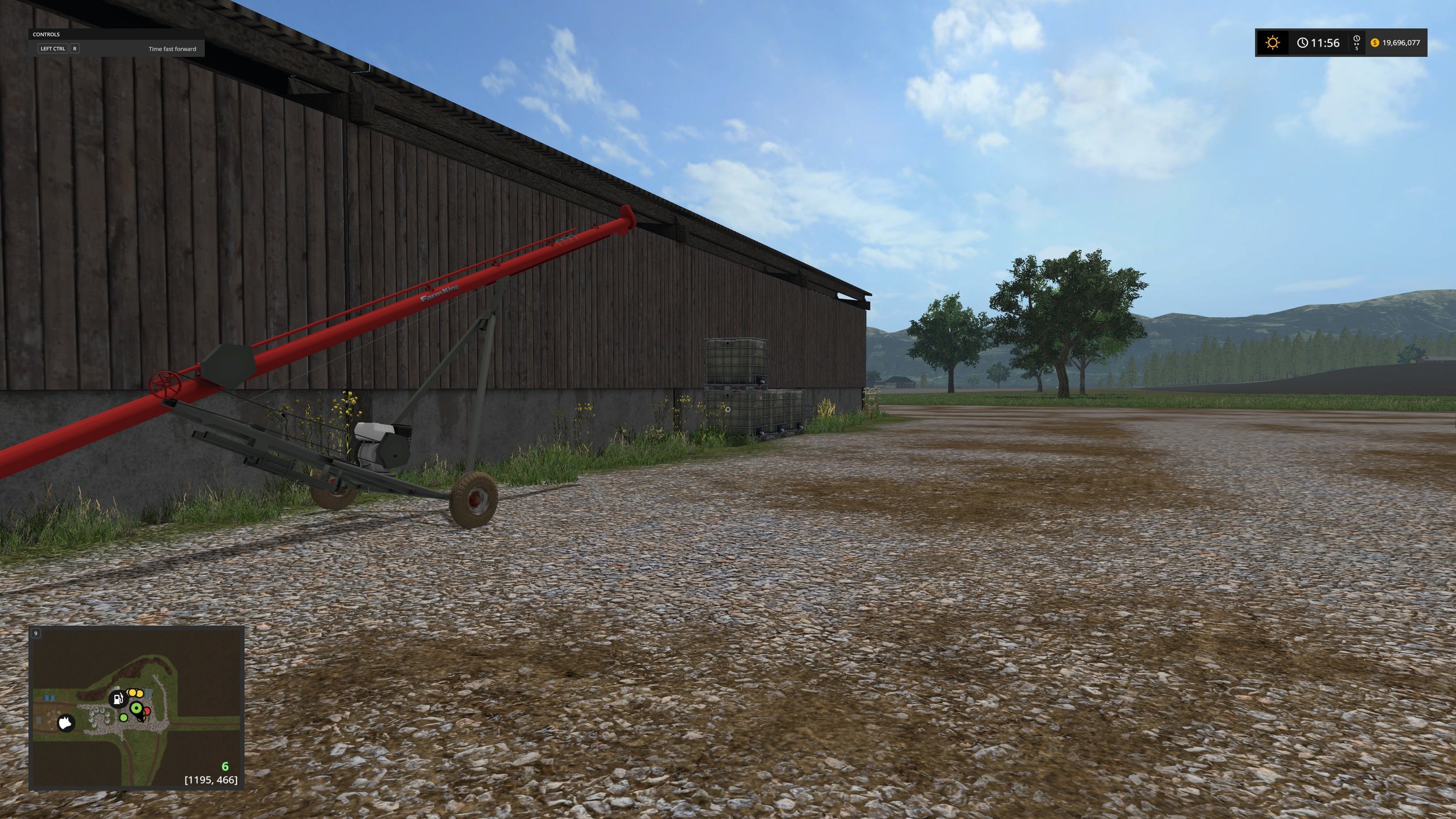 The same barn after adding some detail
