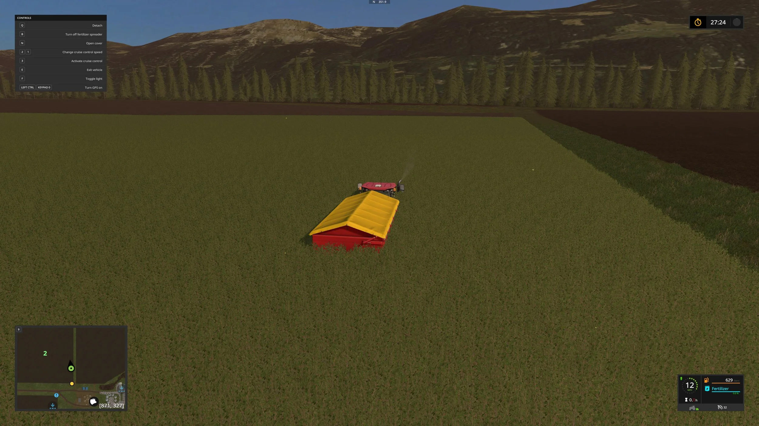 I was able to run a fert mission