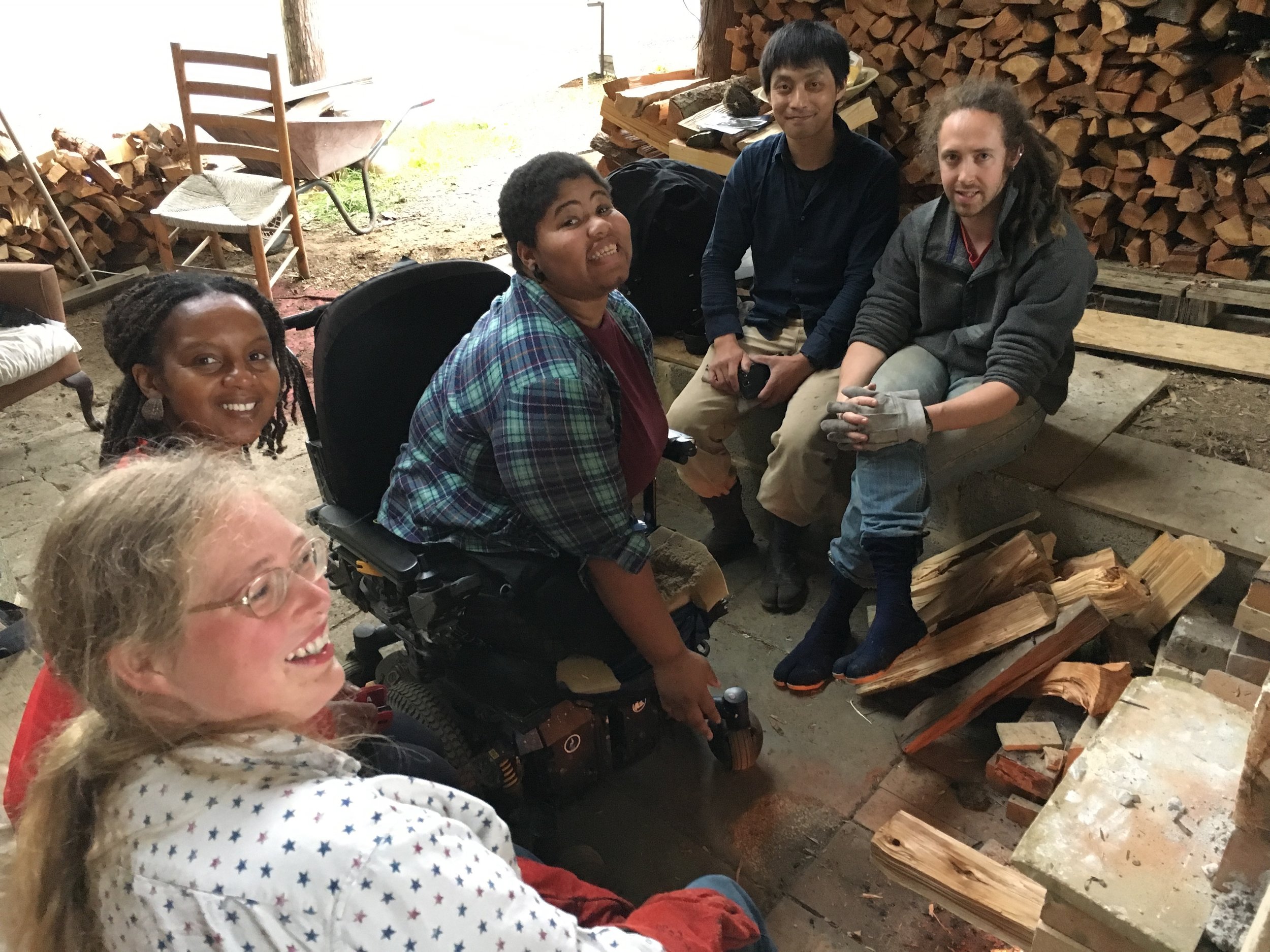 The afternoon / evening shift! - a lovely group of ceramicists and kiln enthusiasts.