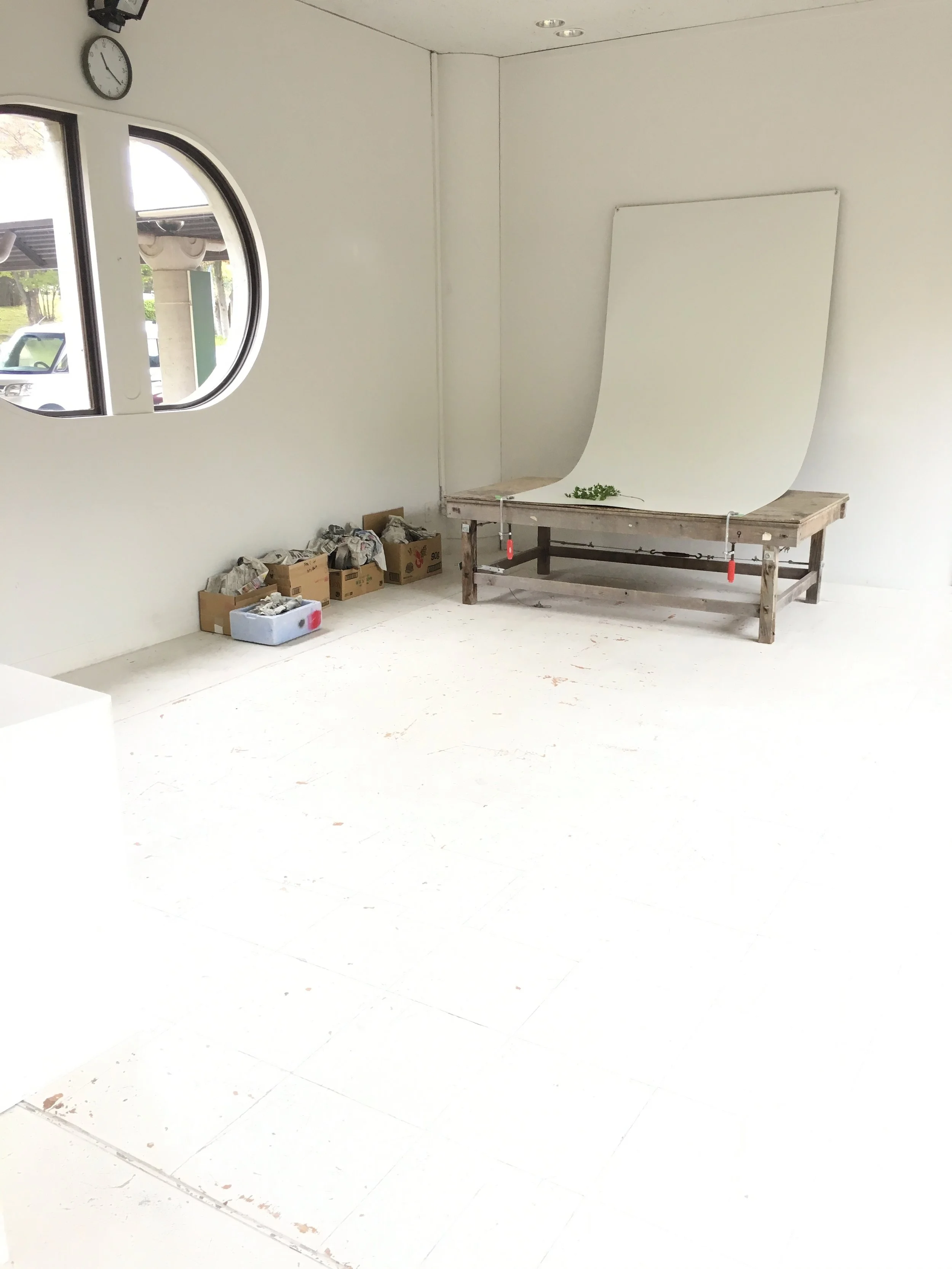 I’ve been checking out the gallery space - measuring and considering options for curation.
