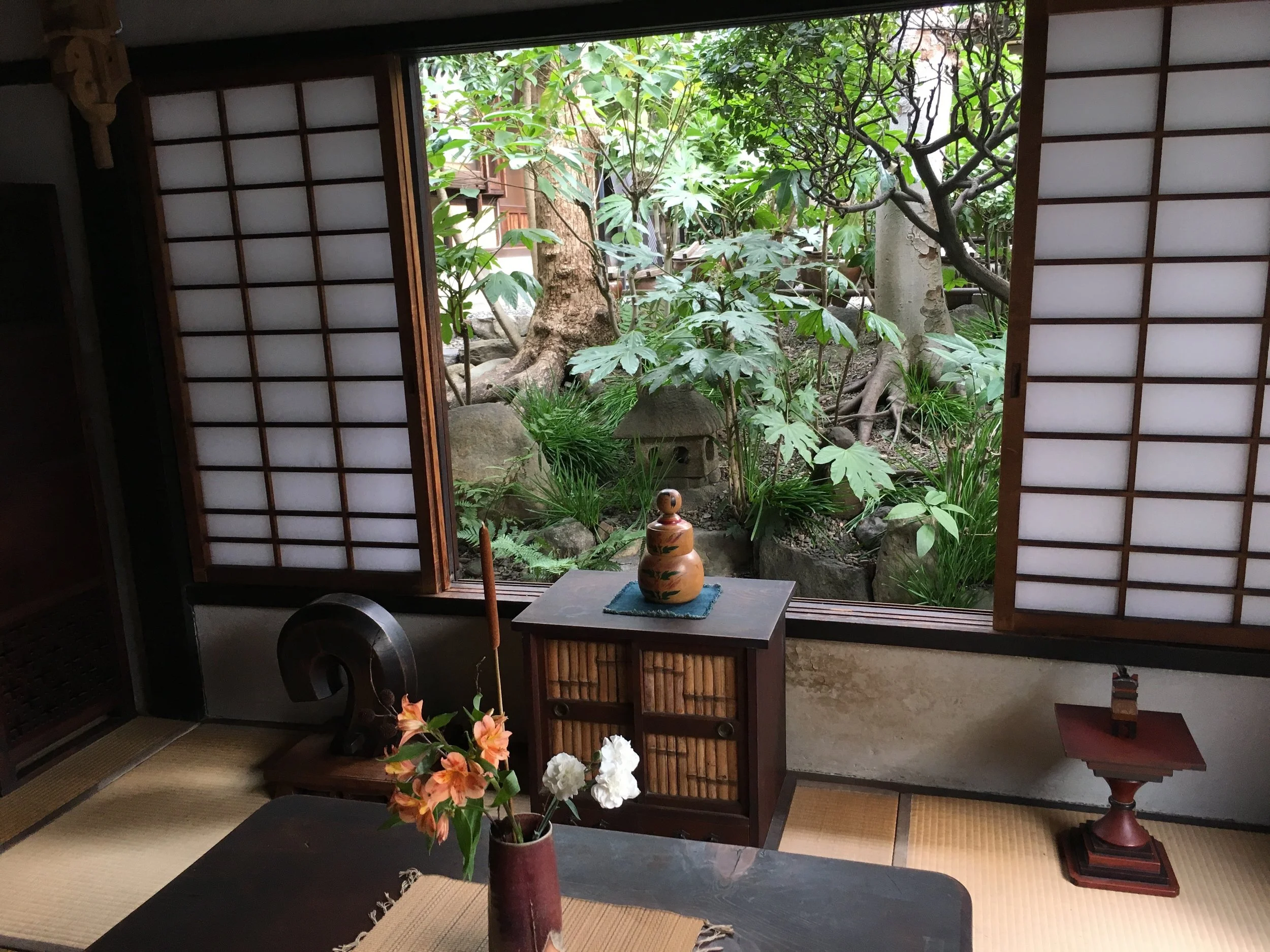 Departing … made a little easier in Kawai Kanjiro’s Museum in Kyoto.
