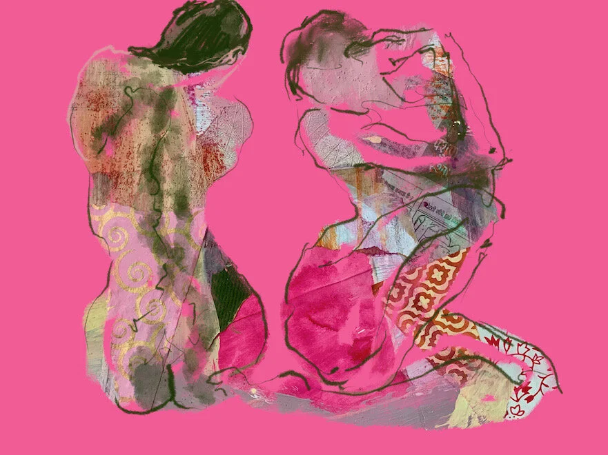Two Seated Female Nudes-Judith Brenner-Digital printmaking.jpeg