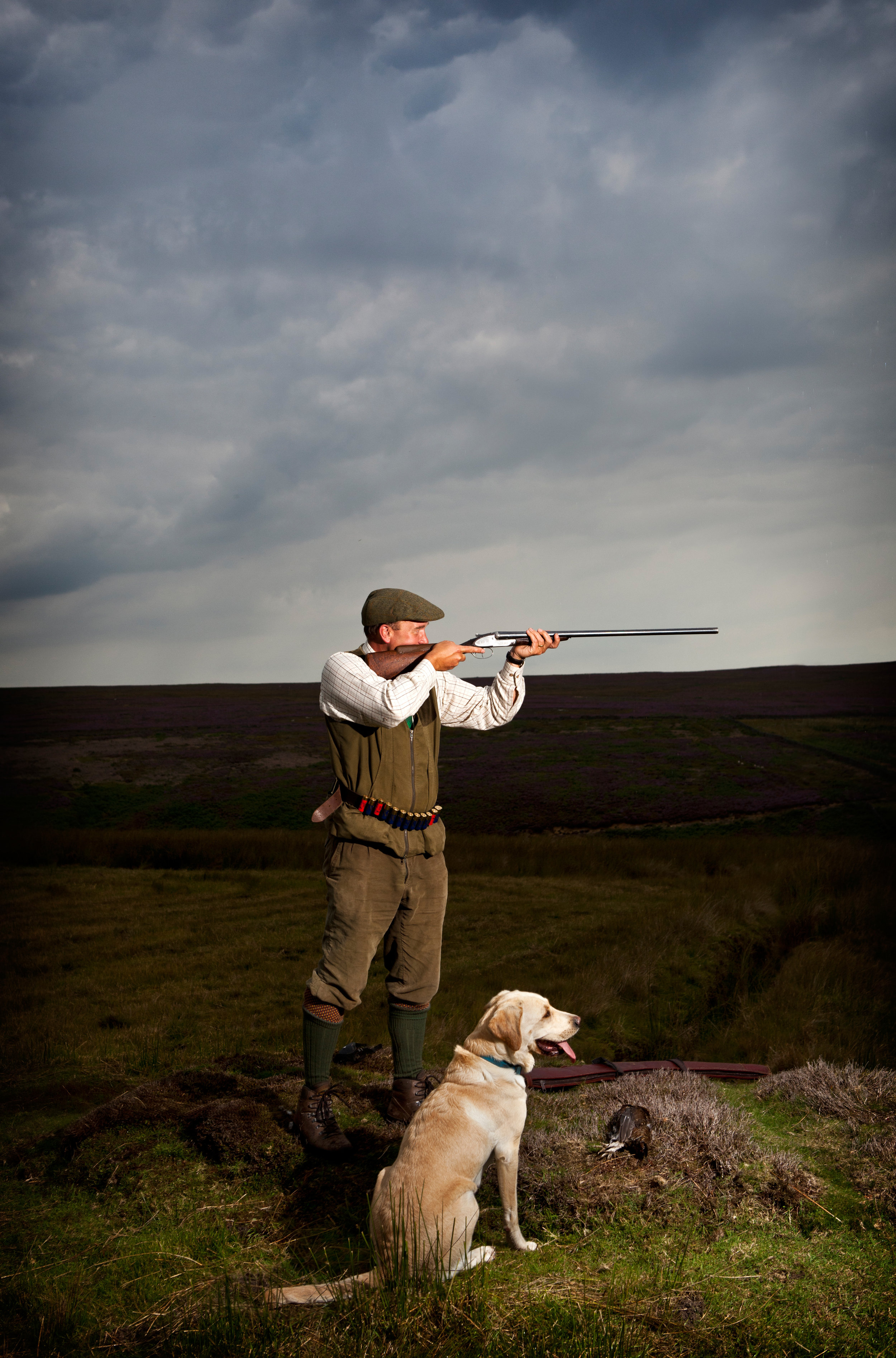 Grouse shooting, Swinton Park, North Yorkshire moors, UK.jpg