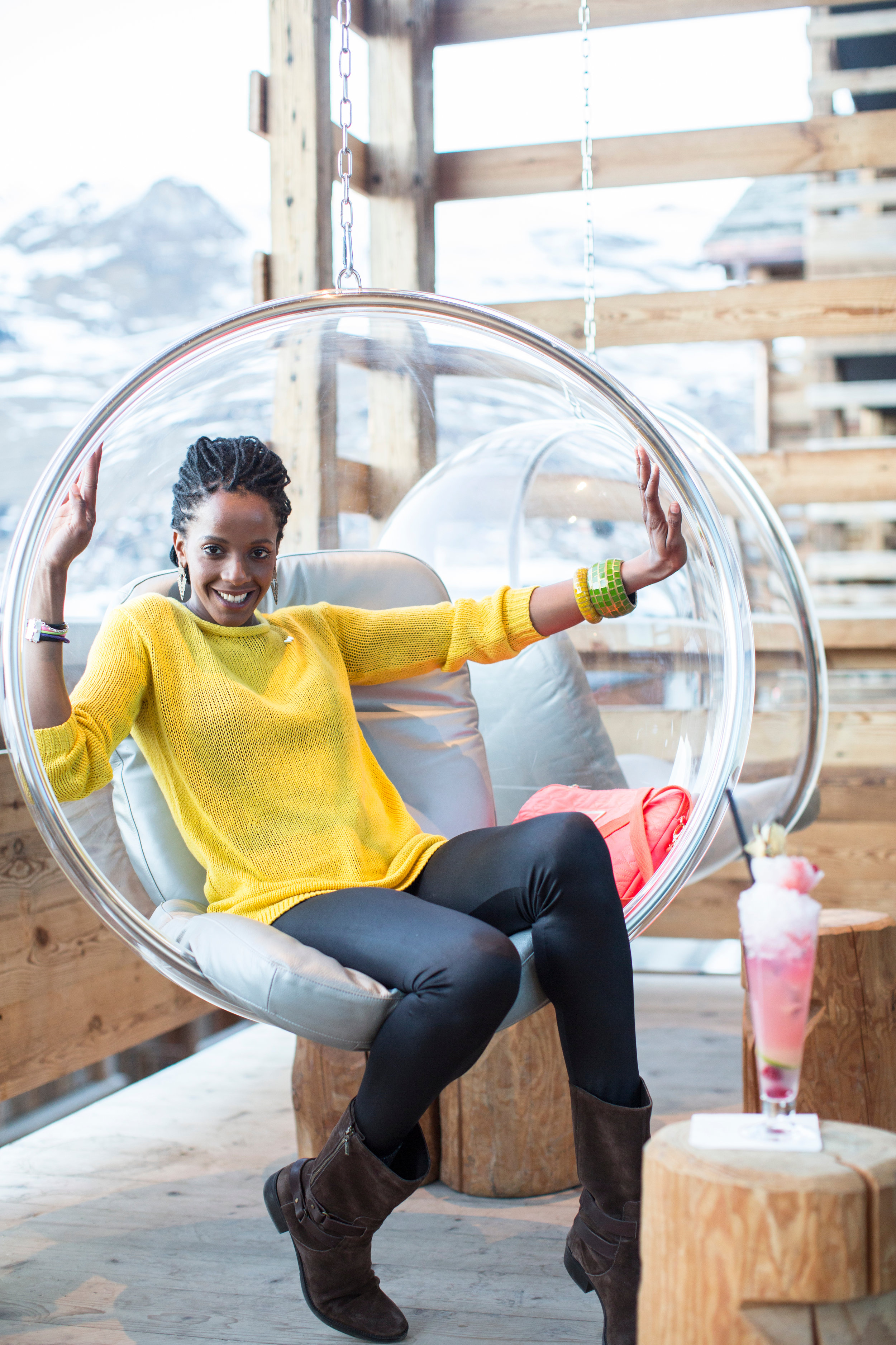 Woman on balcony, W Hotel, Verbier, Switzerland.jpg