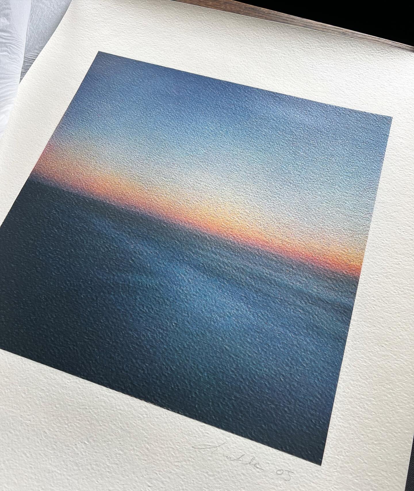 Atelier Fresson - Whilst rummaging thru some old prints I stumbled across a couple I&rsquo;d forgotten about. In 2003 I was lucky enough to get a few of my seascapes printed by Fresson - A charcoal process that is no longer available on the market to