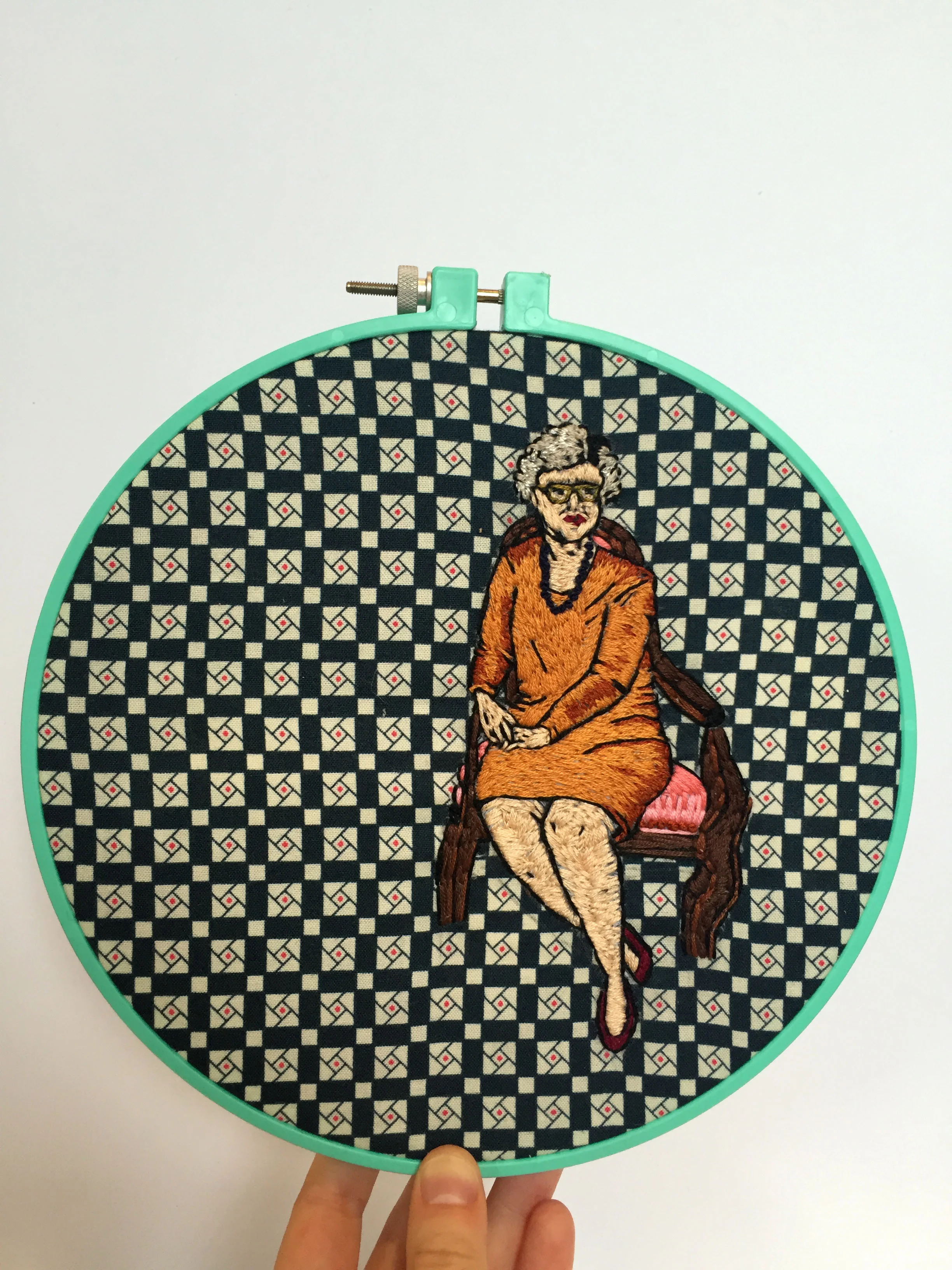 Hand embroidery.