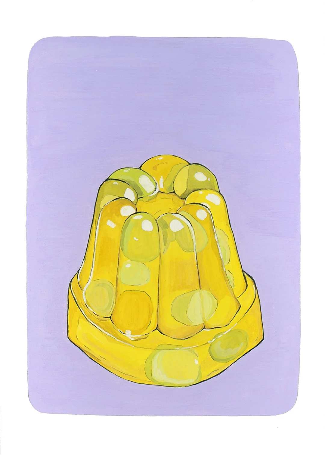 Mallow mold. Gouache on paper.