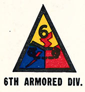 Army 6th Armored Division - Super Sixth Military Lapel Pin 