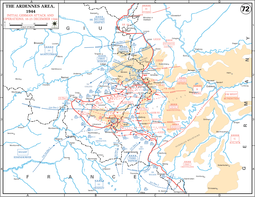 battle of the bulge maps battle of the bulge maps