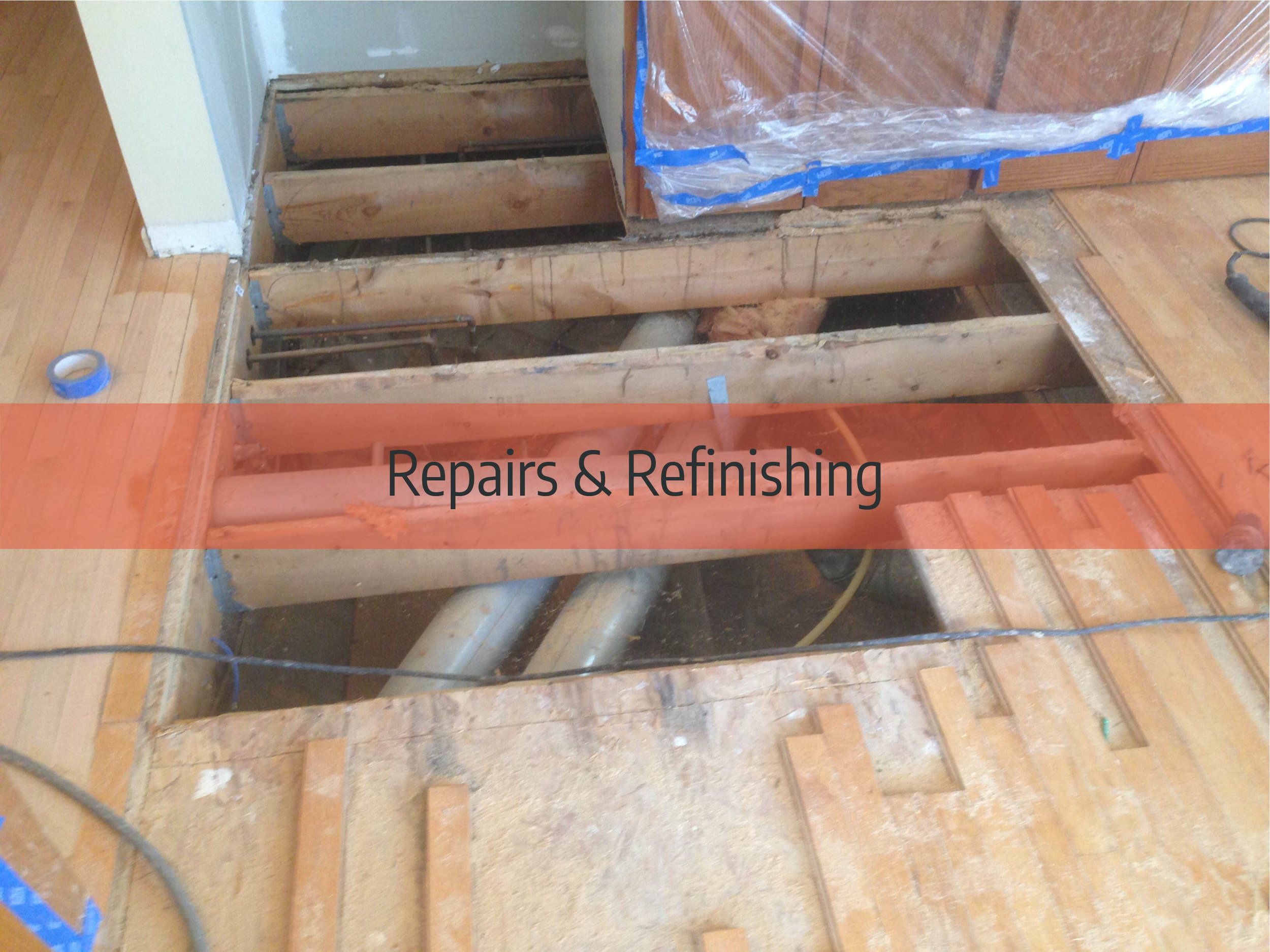 hardwood floor repairs &amp; refinishing