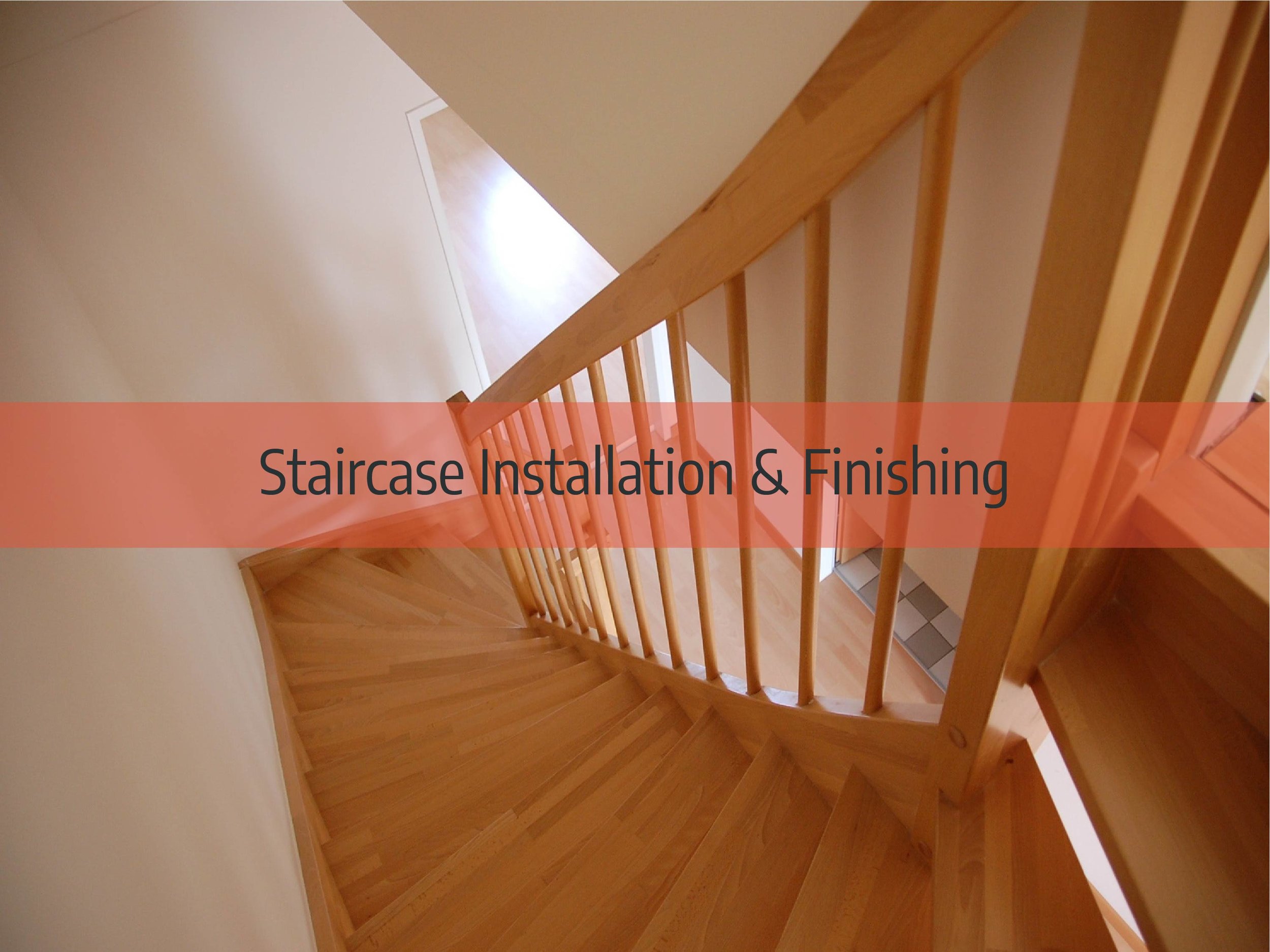 hardwood floor staircase installation and finishing