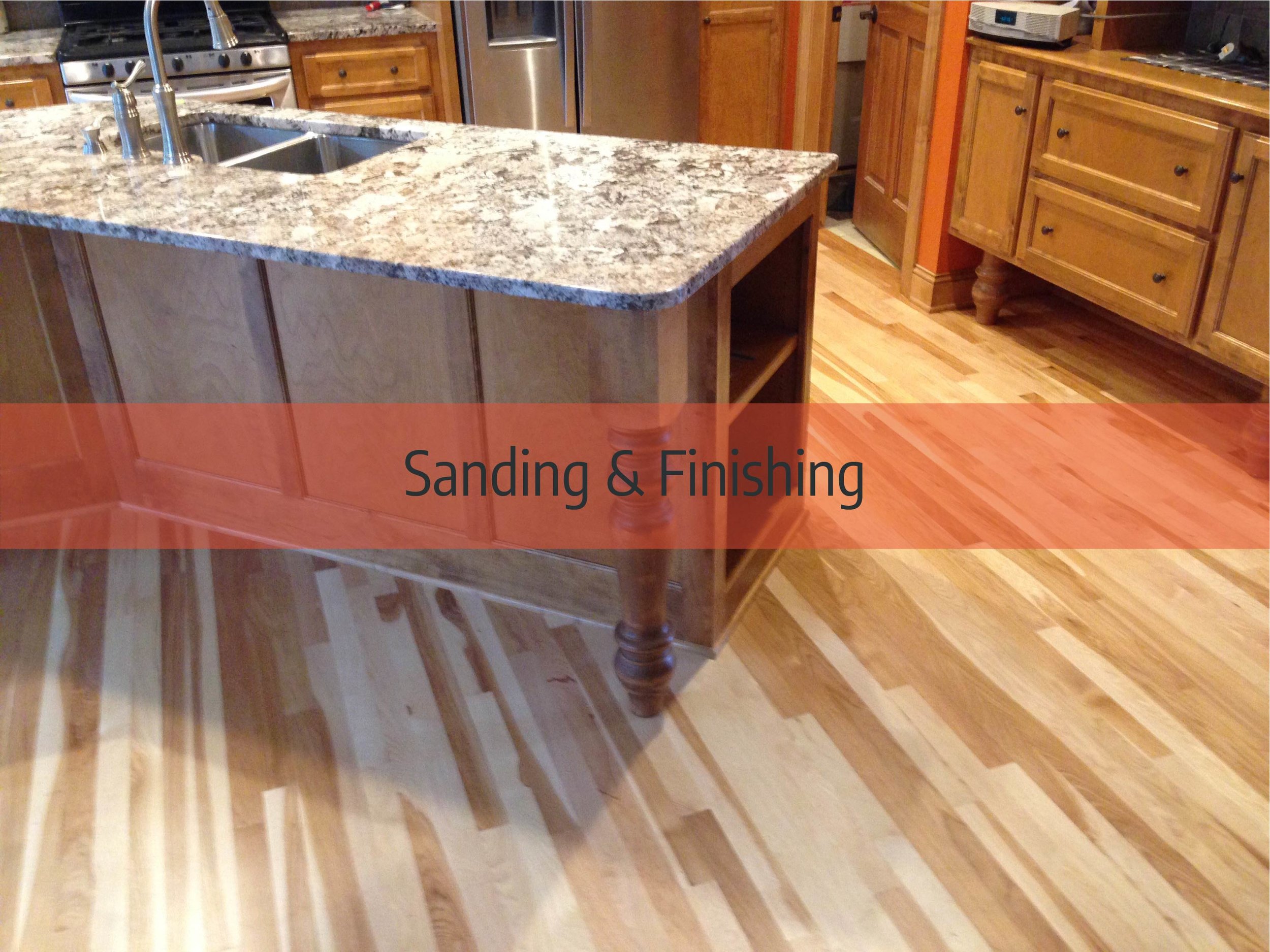 Hardwood floor sanding &amp; finishing