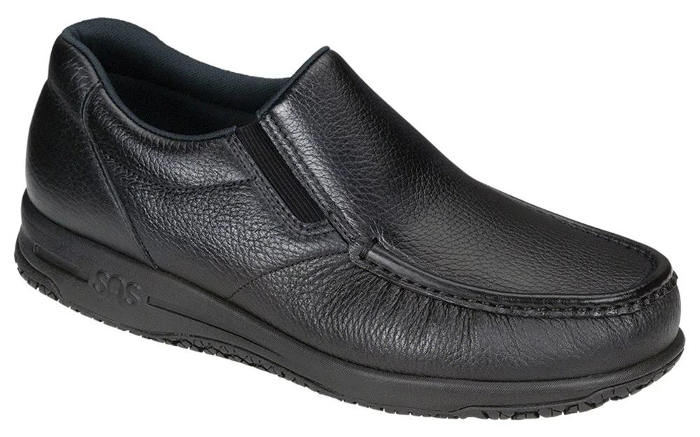 NAVIGATOR BLACK (slip resistant) — mysasshoes.ca