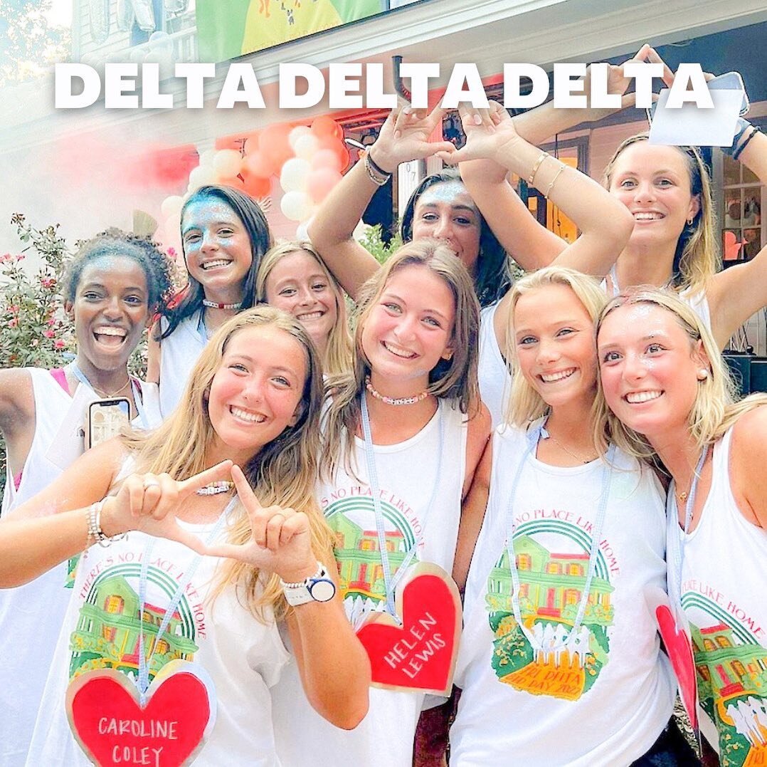 MEET OUR CHAPTERS: Delta Delta Delta🤗🫶🏻

Hi everyone &amp; welcome to Tri Delta!! Delta Delta Delta was established in 1943 and has continually earned a distinguished spot within the Carolina community, upheld by its exceptional members &mdash; am