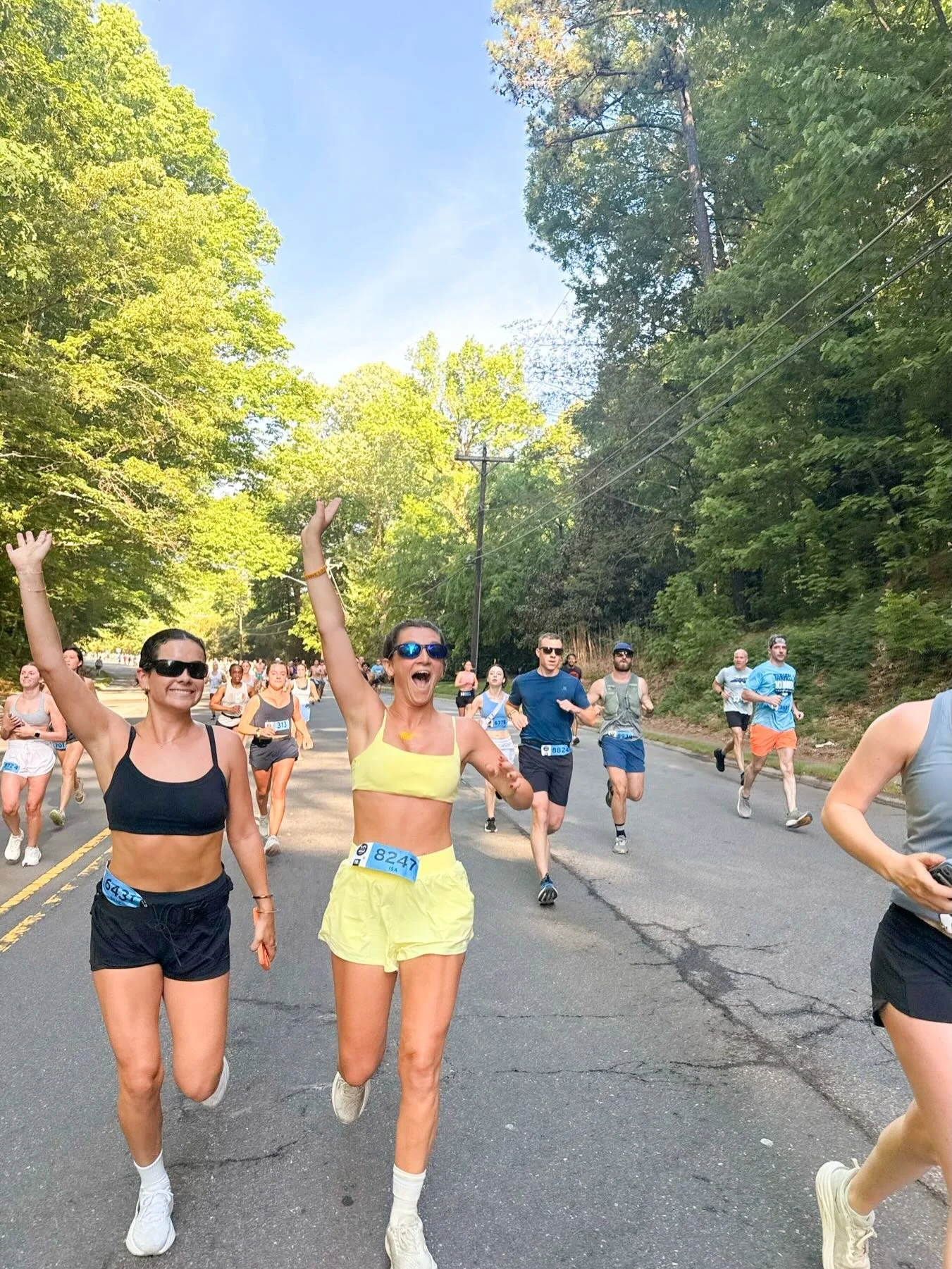 A 10/10 morning 👊🏃&zwj;♀️🐏🩵 Congratulations to everyone who completed the Tar Heel 10 miler, 4 miler, and double down challenge this past Saturday!