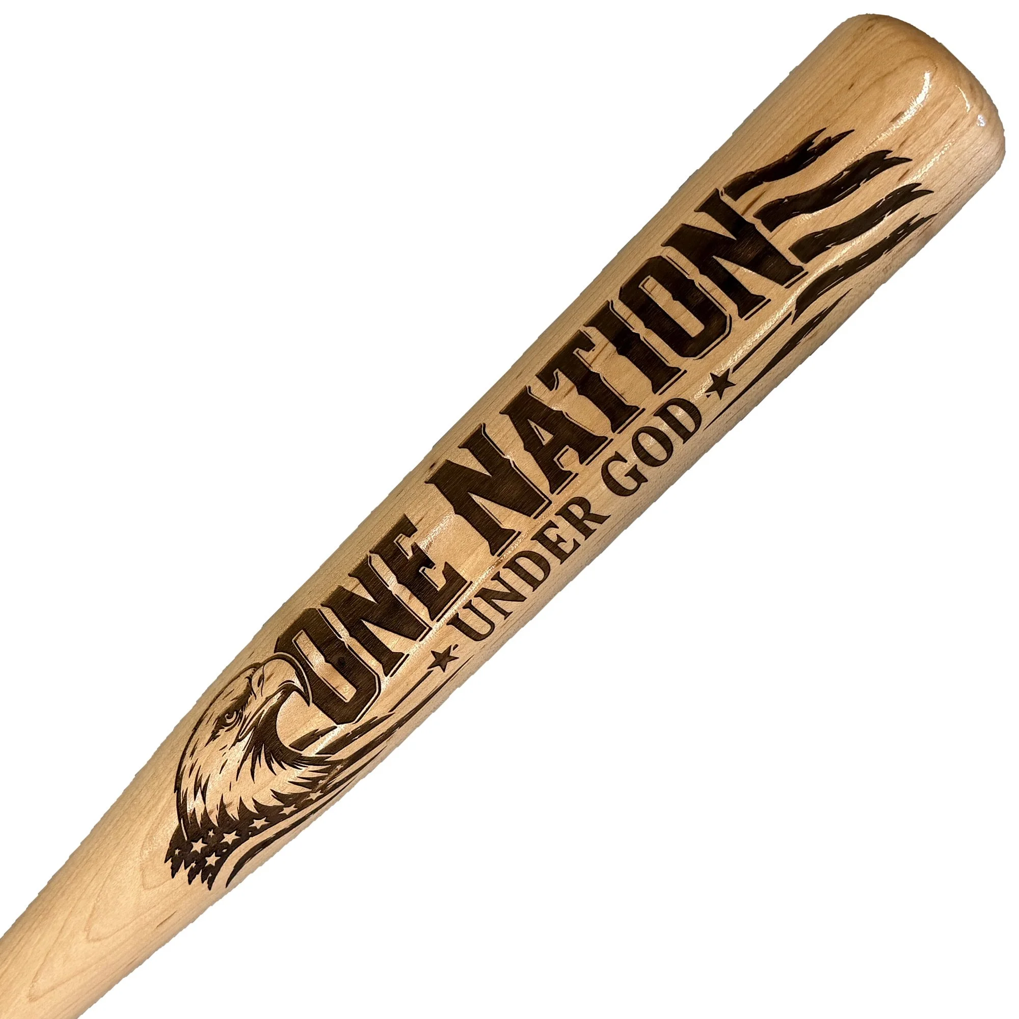 One Nation Under God Engraved Baseball Bat
