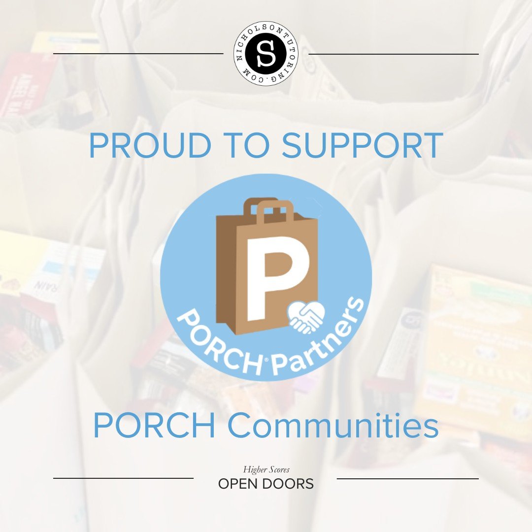 Nicholson Tutoring is proud to be a Corporate Partner of PORCH Communities, fighting food insecurity nationwide. We know that before kids can learn, they must be fed so they can concentrate and live up to their potential. Together we can help interru