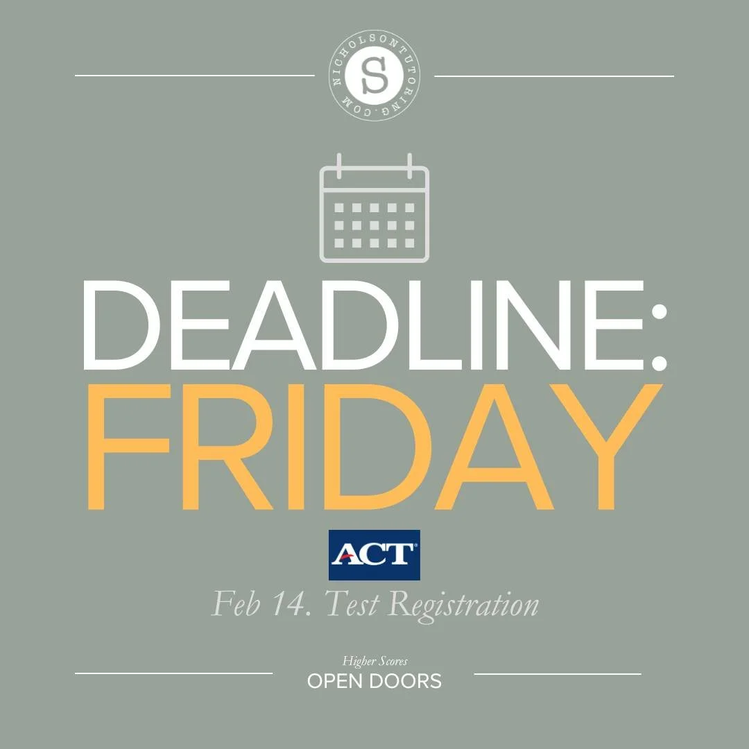 Register by this Friday, January 9 for the February 14 ACT!