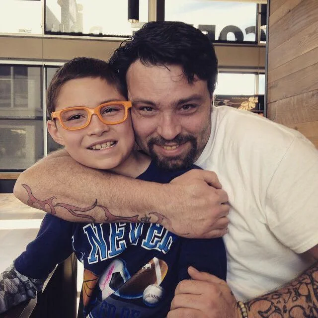 Tim y su hijo