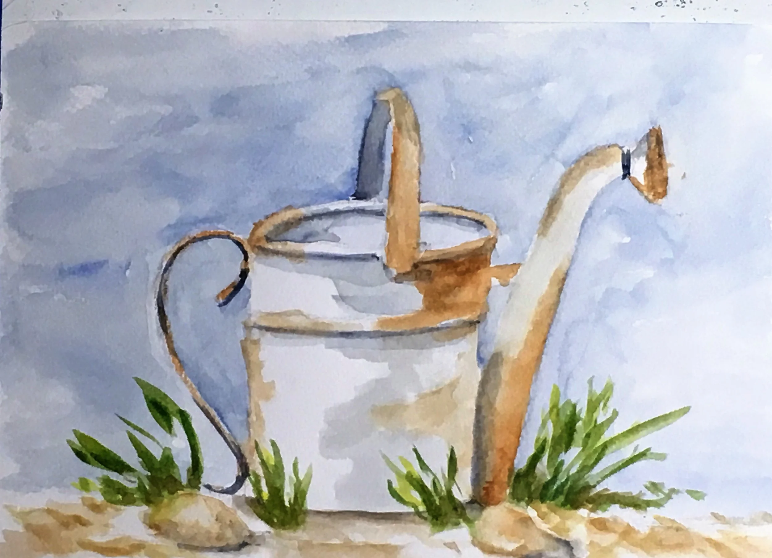 Watercolor Watering Can Workshop  $22