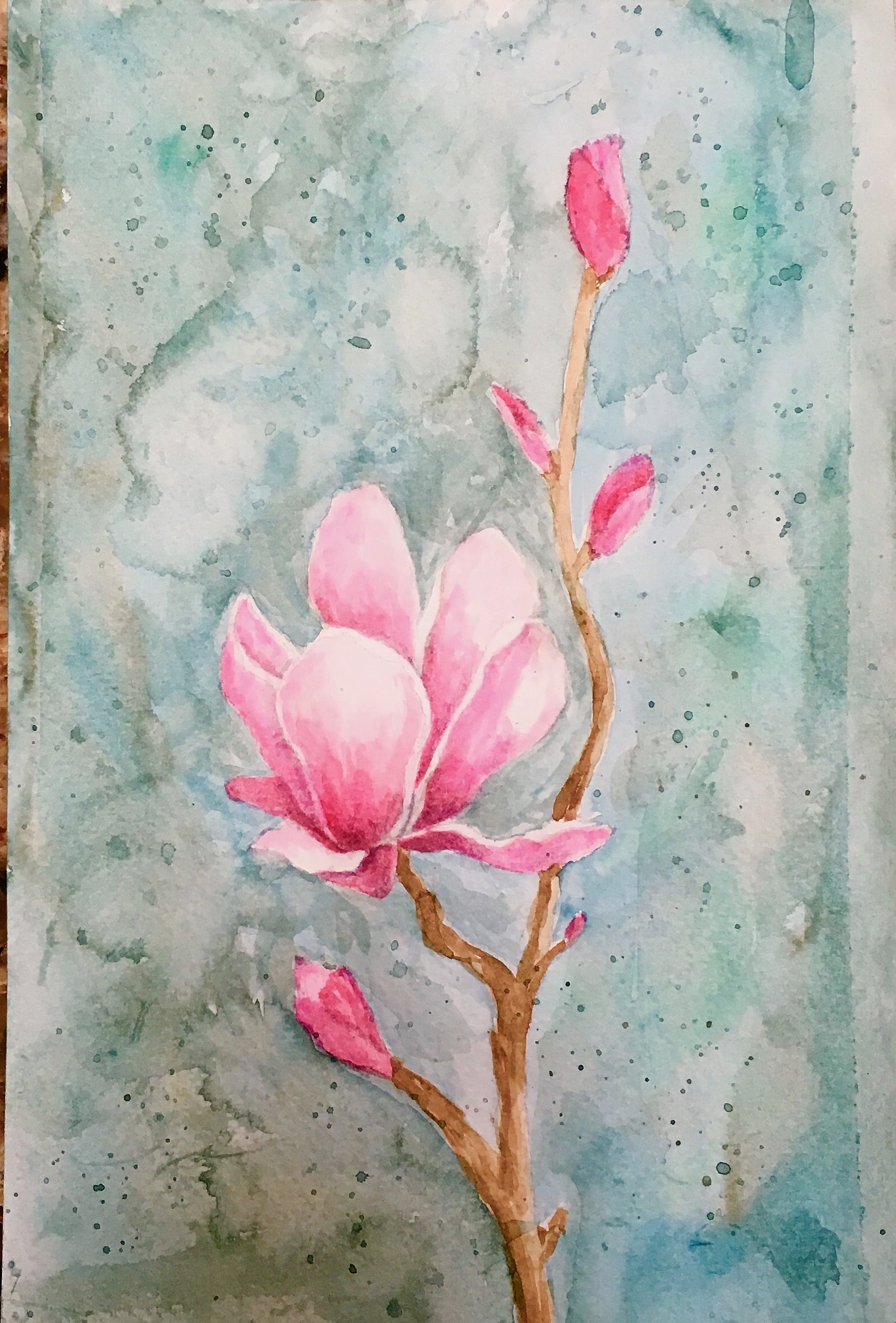 Magnolia watercolor class  $22