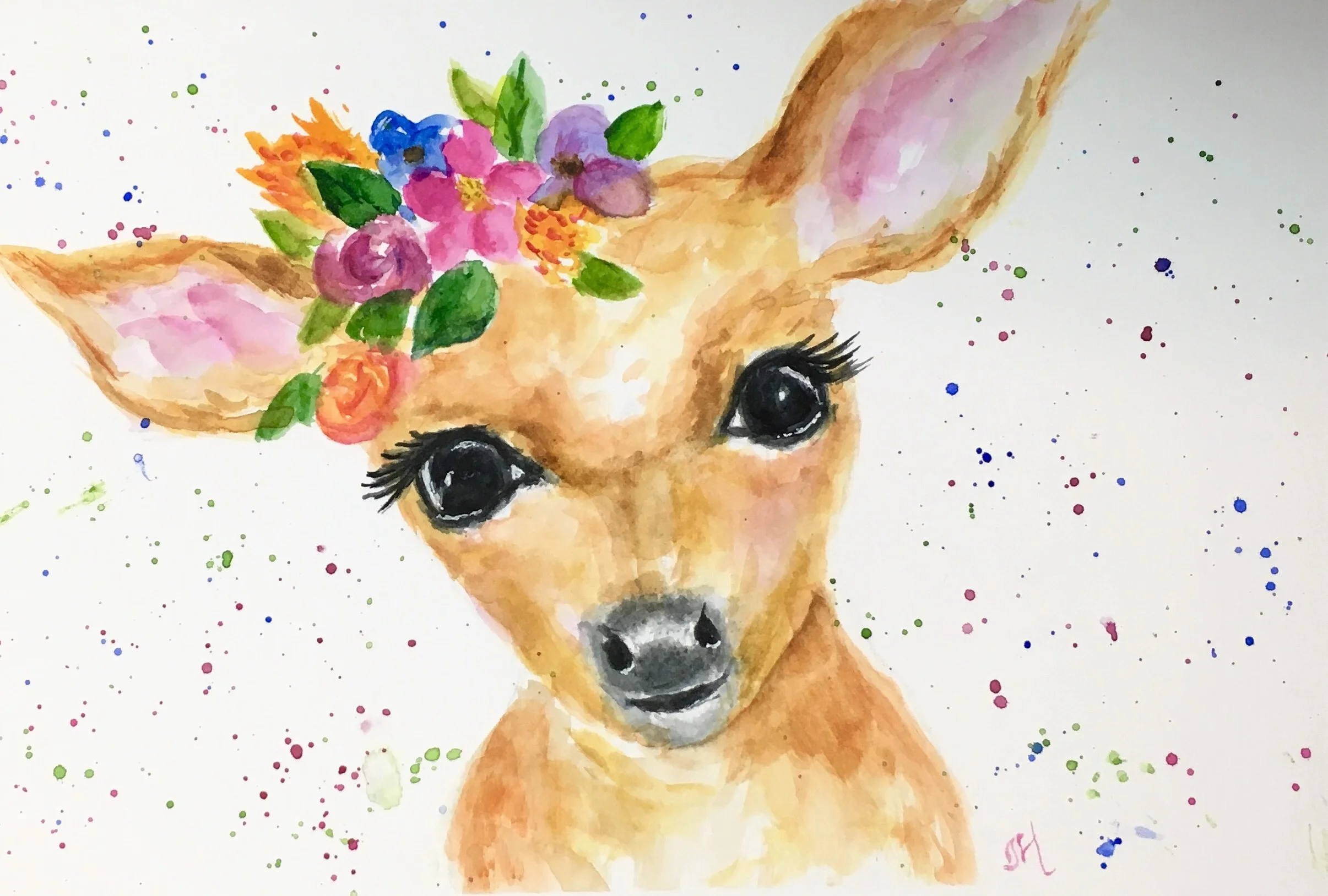 Doe a Dear Watercolor Class  $22