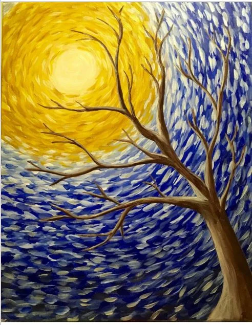 Under the Moon Acrylic Painting Class  $27