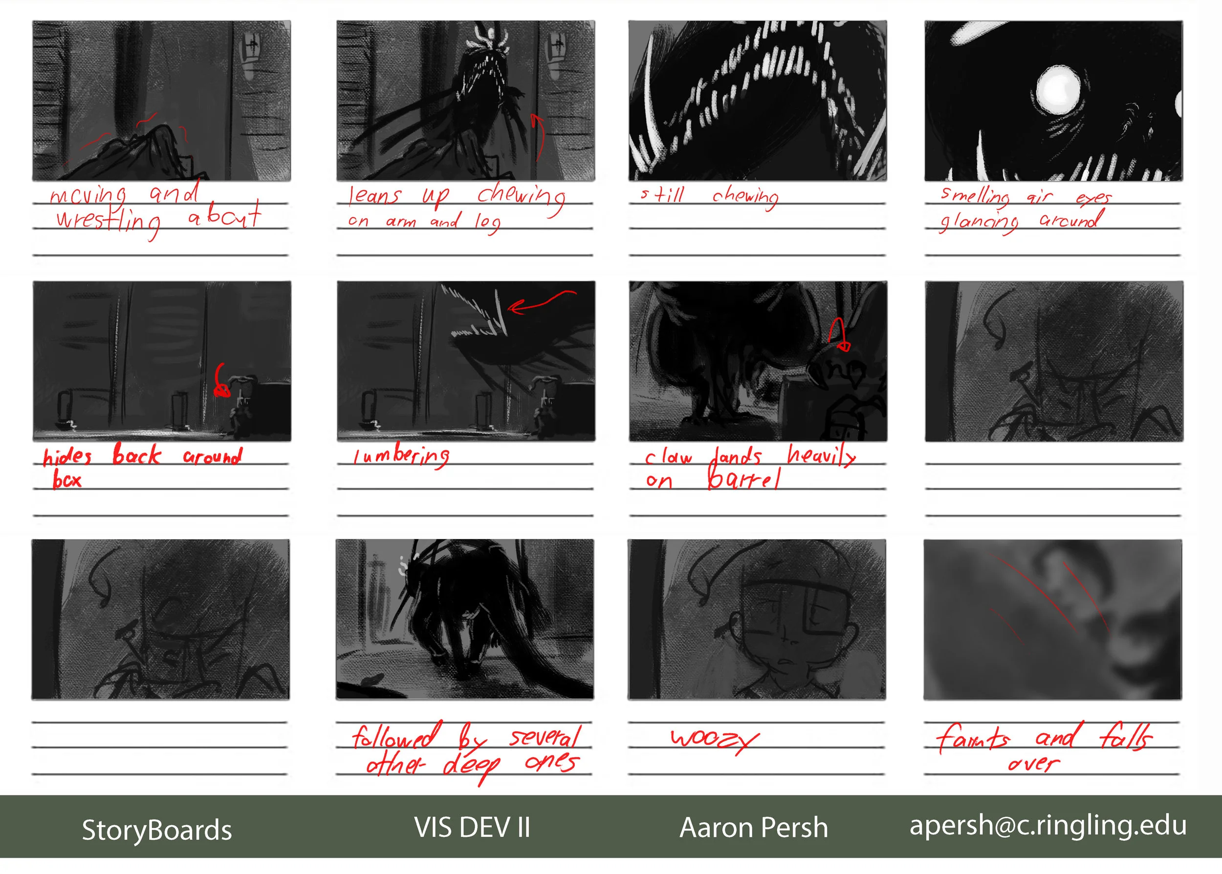 Shadow Over Innsmouth Storyboard Scene 7