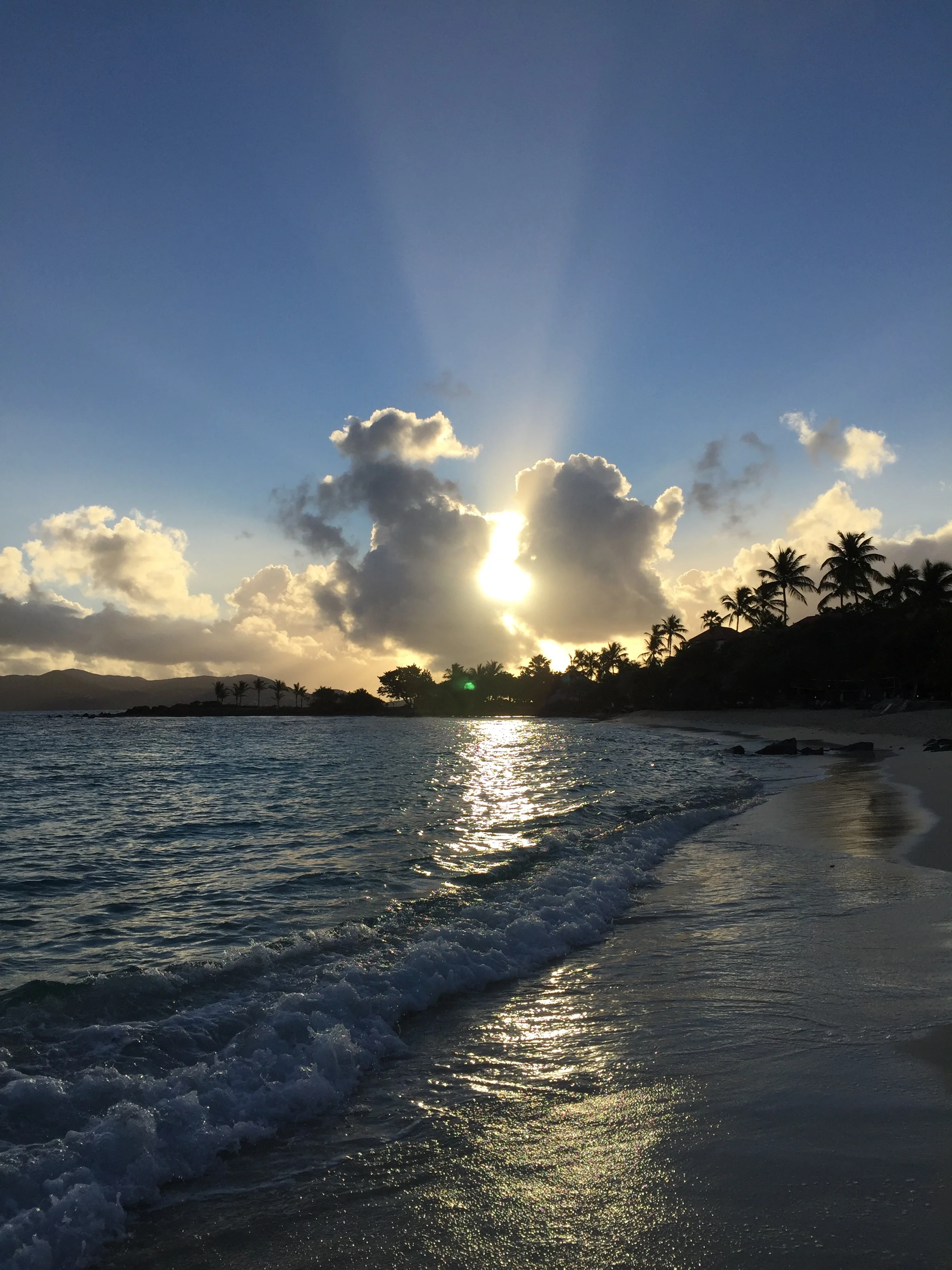 Sapphire Beach at sunrise