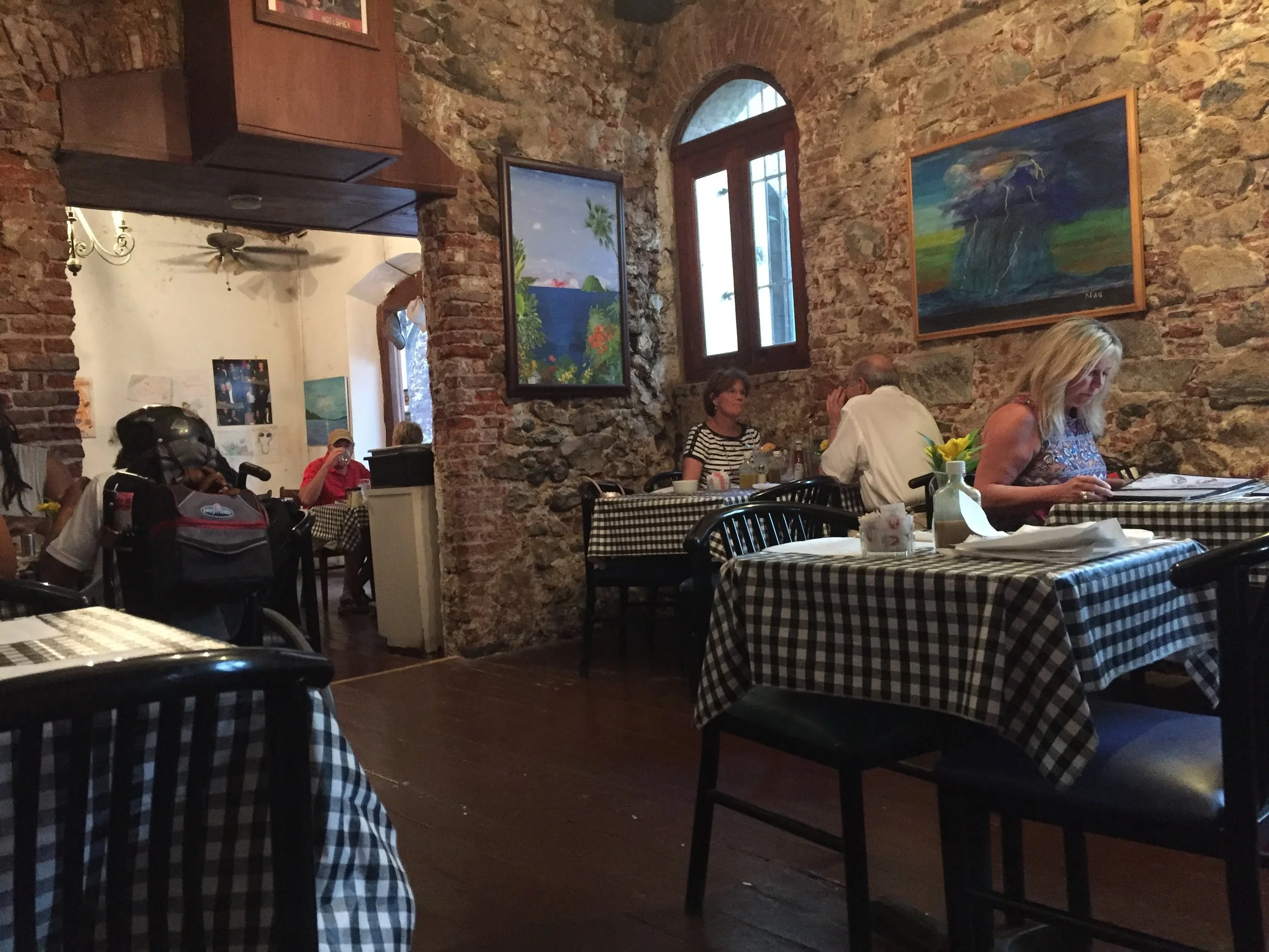 The charming interior of Gladys's Cafe