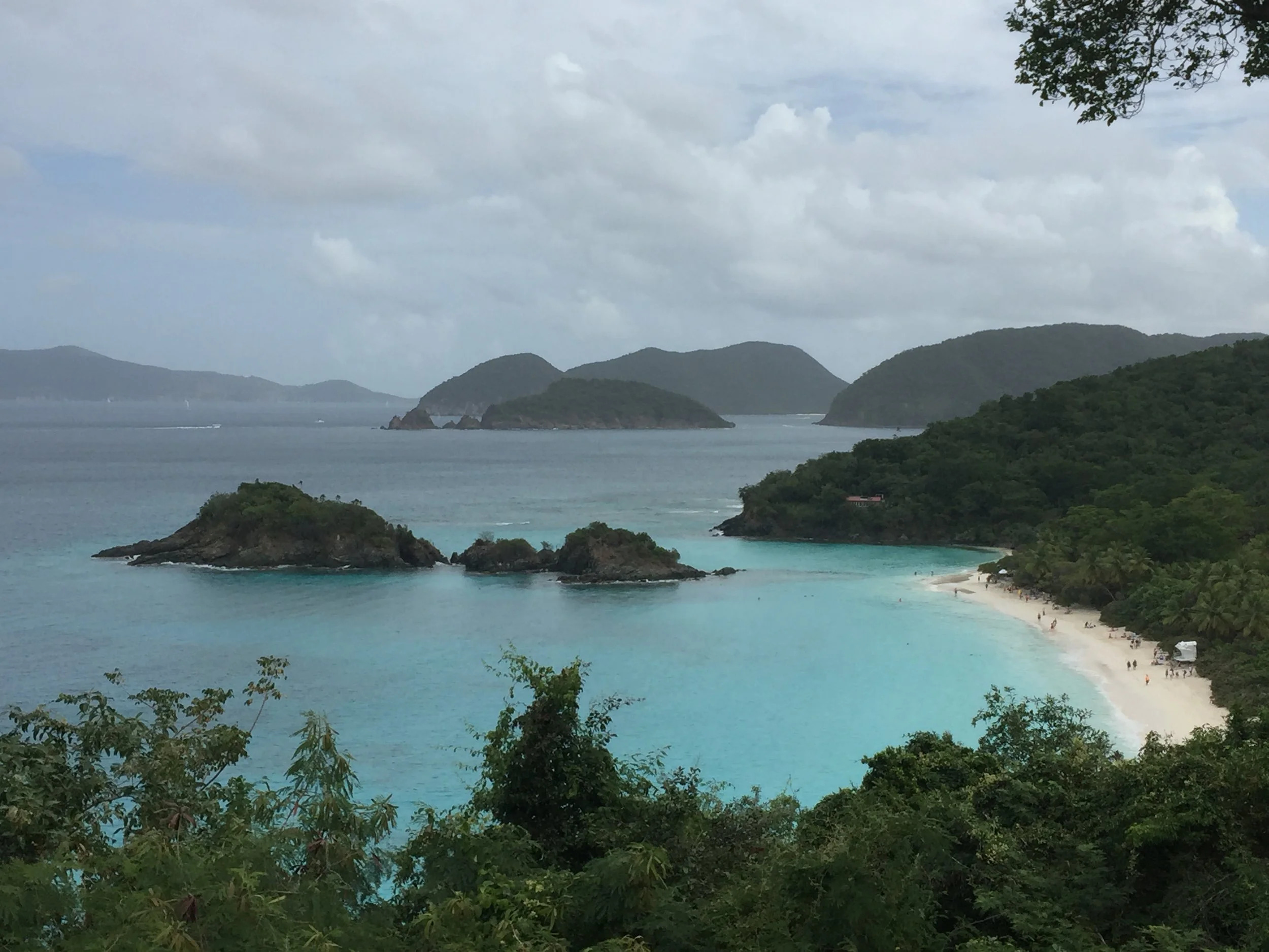 Overlooking Trunk Bay