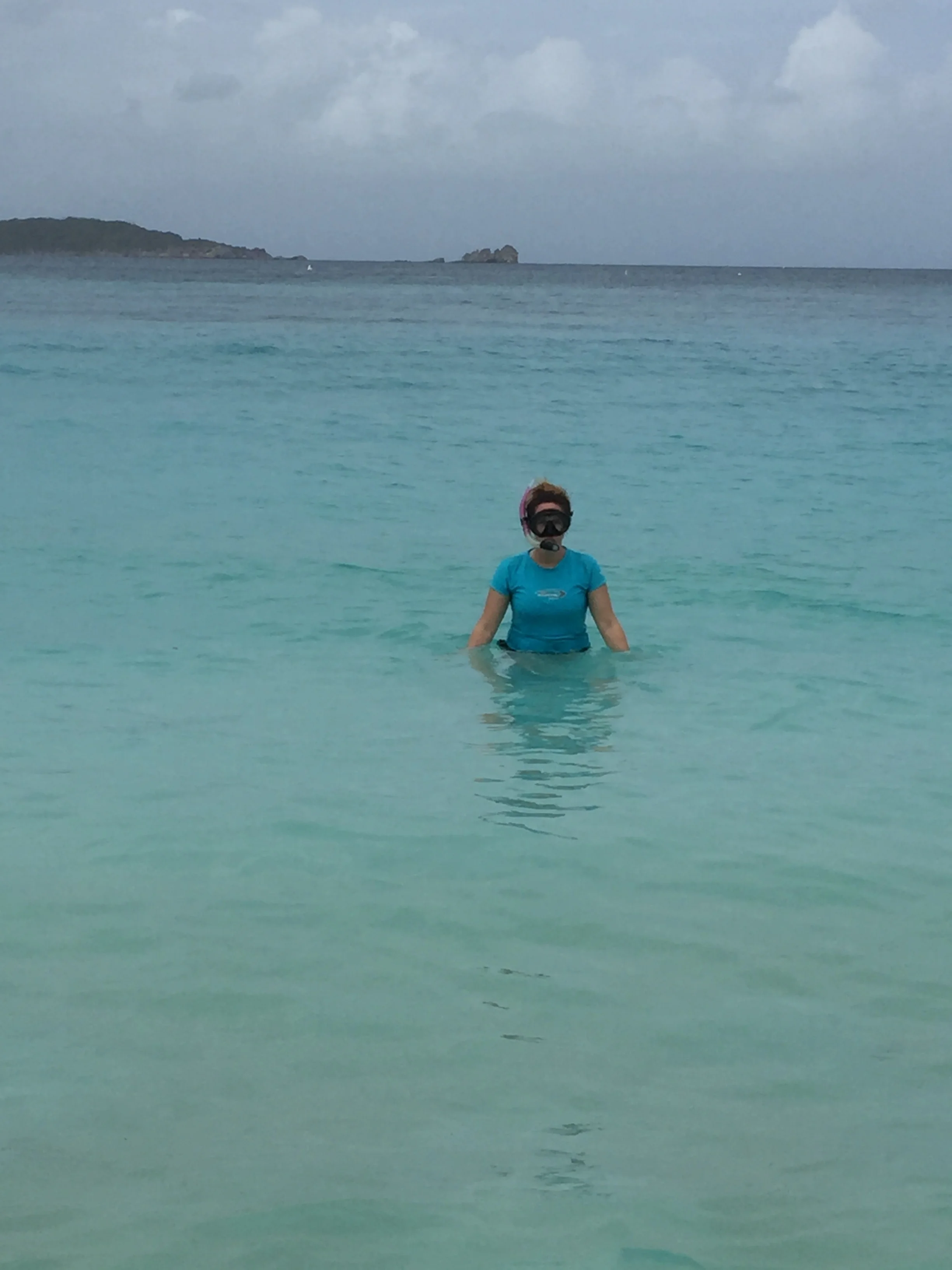 Snorkeling in Trunk Bay
