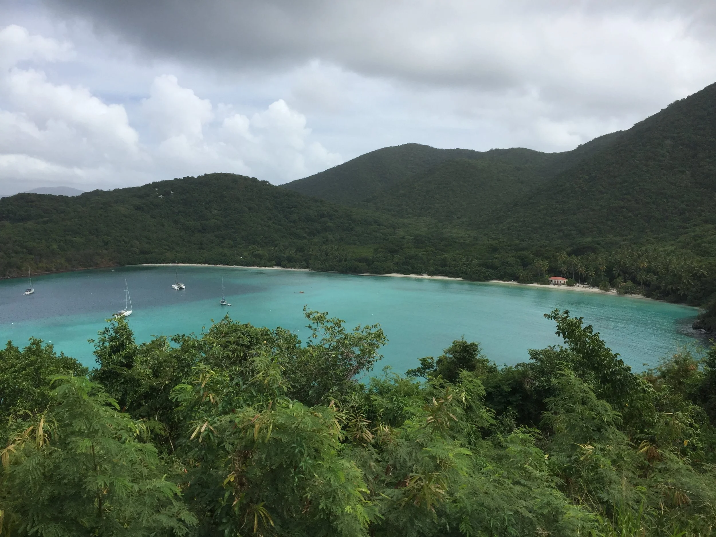 The scenic overlook to Maho Bay