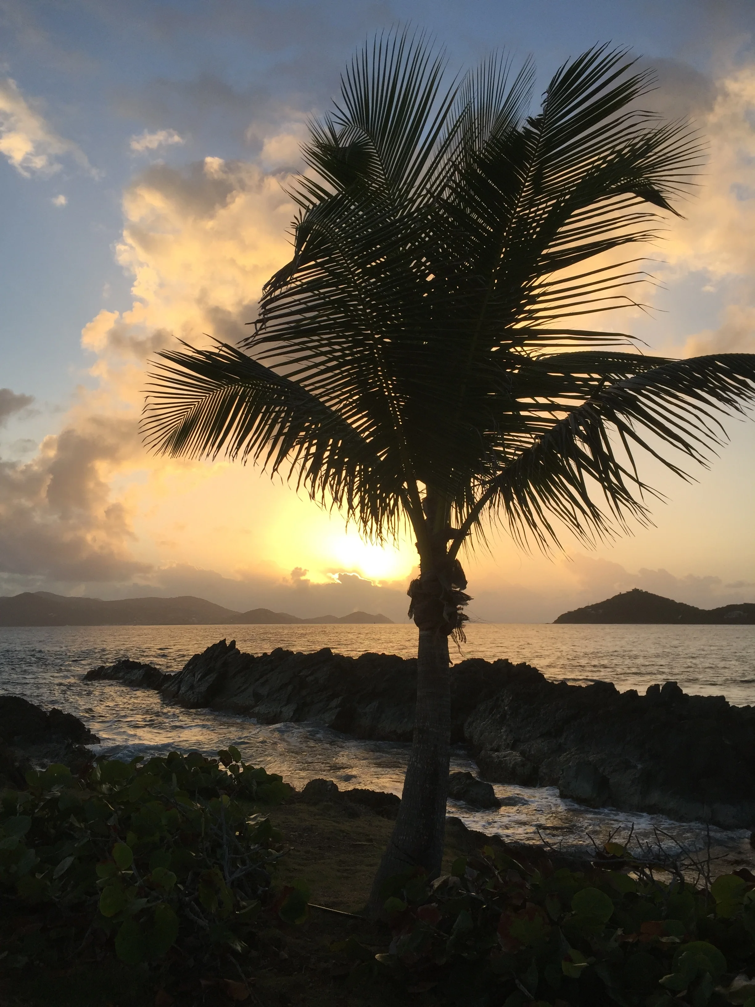Sunrise from Sapphire Beach looking towards St. John