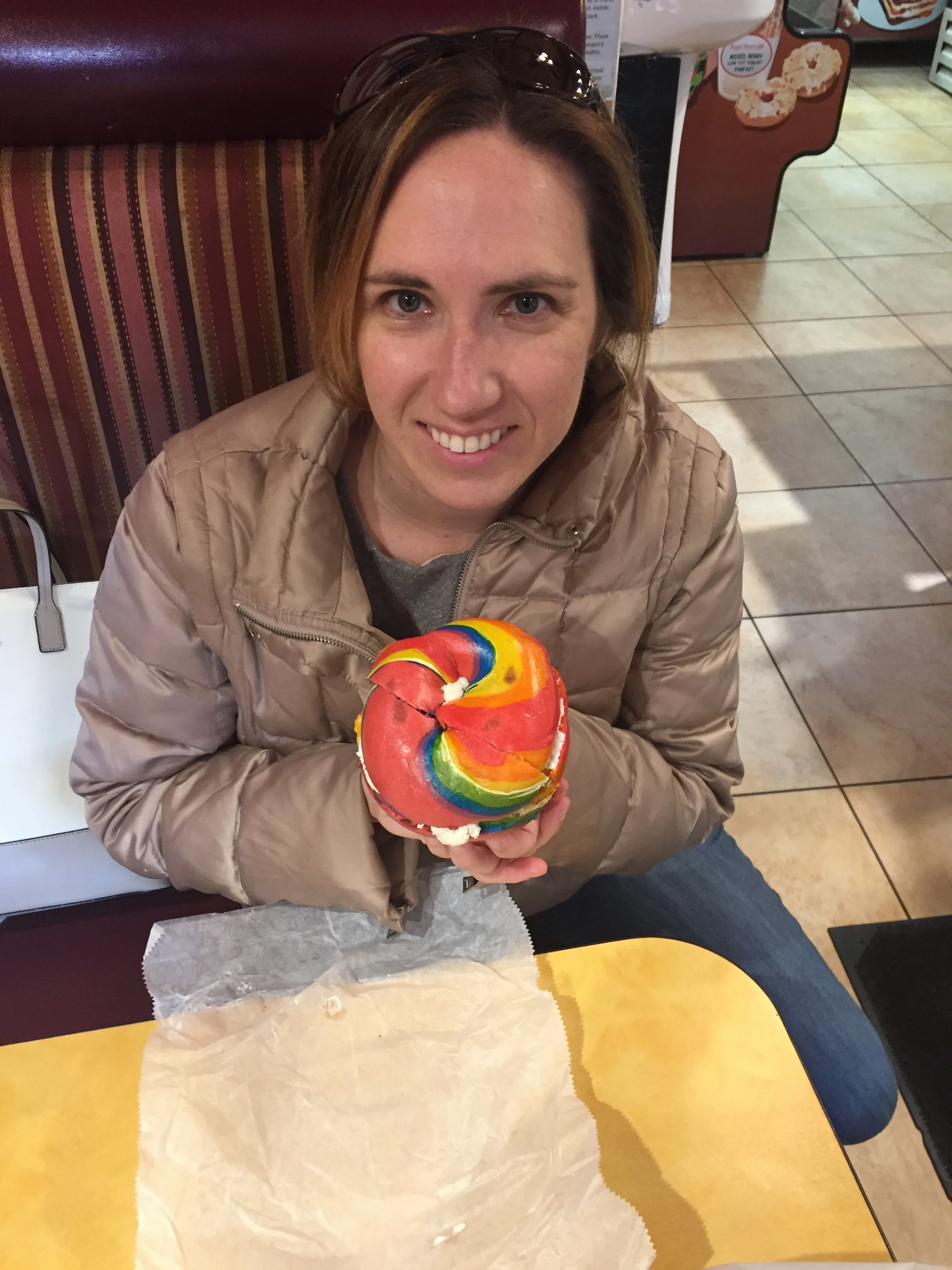 I kept expecting the bagel to taste like a lollipop. It didn't.