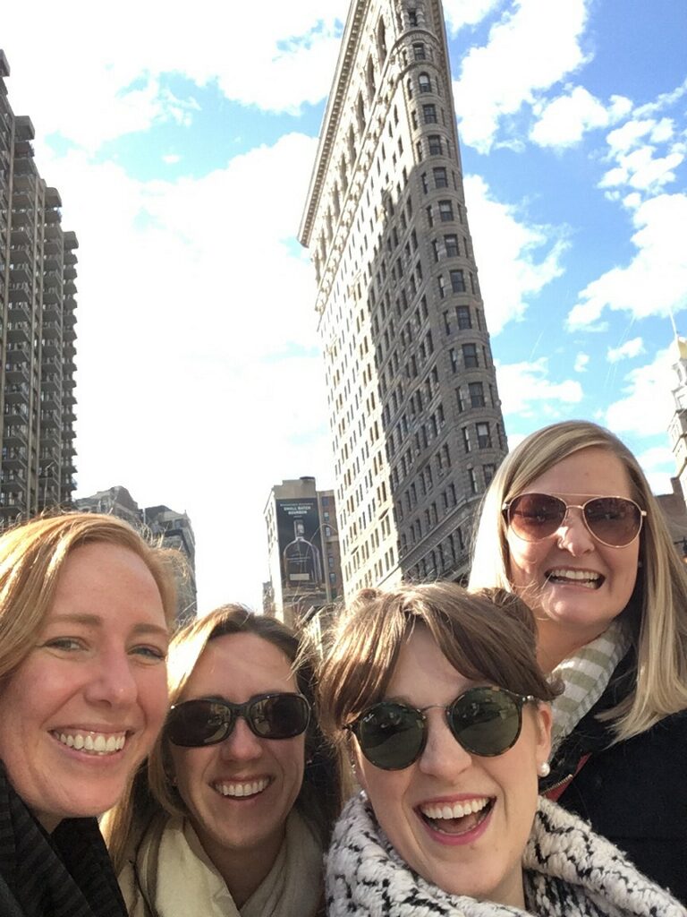 Selfie in front of Flat Iron!