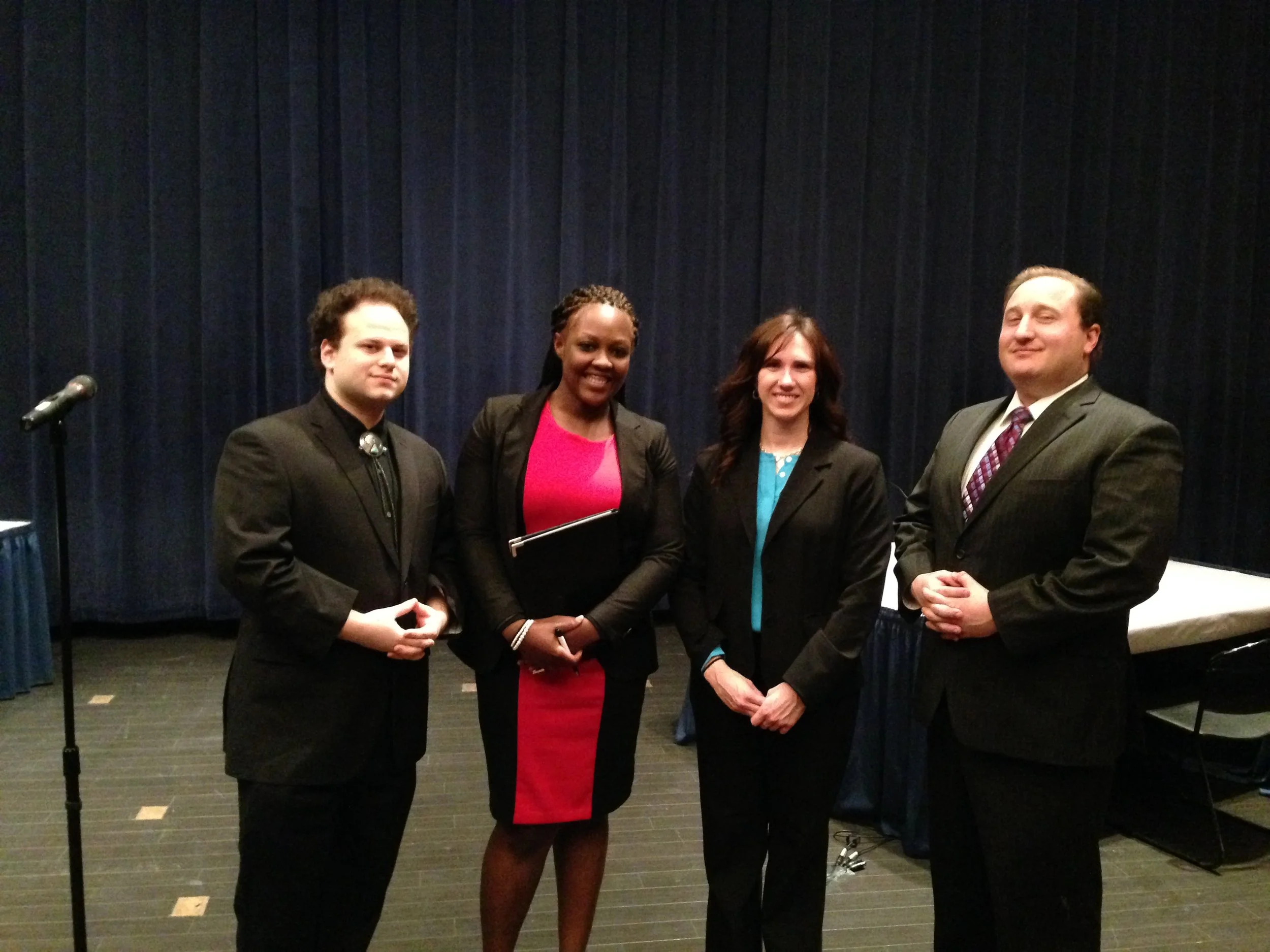 Me at the final round of Georgetown's Bellamy Negotiation Competition