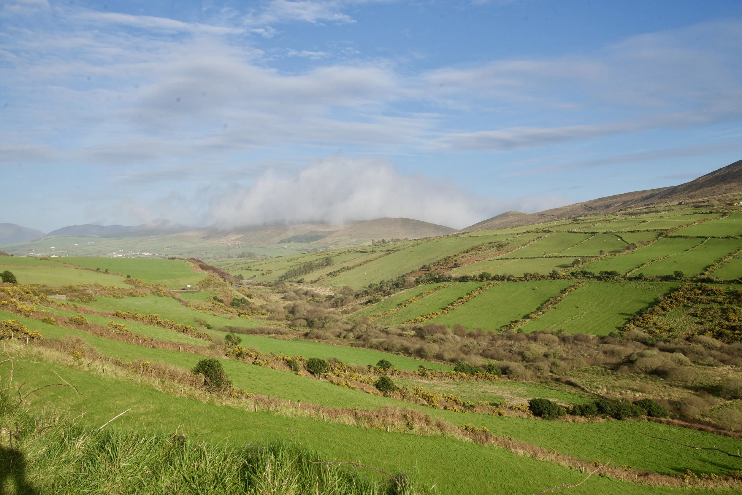Driving into the Dingle peninsula.