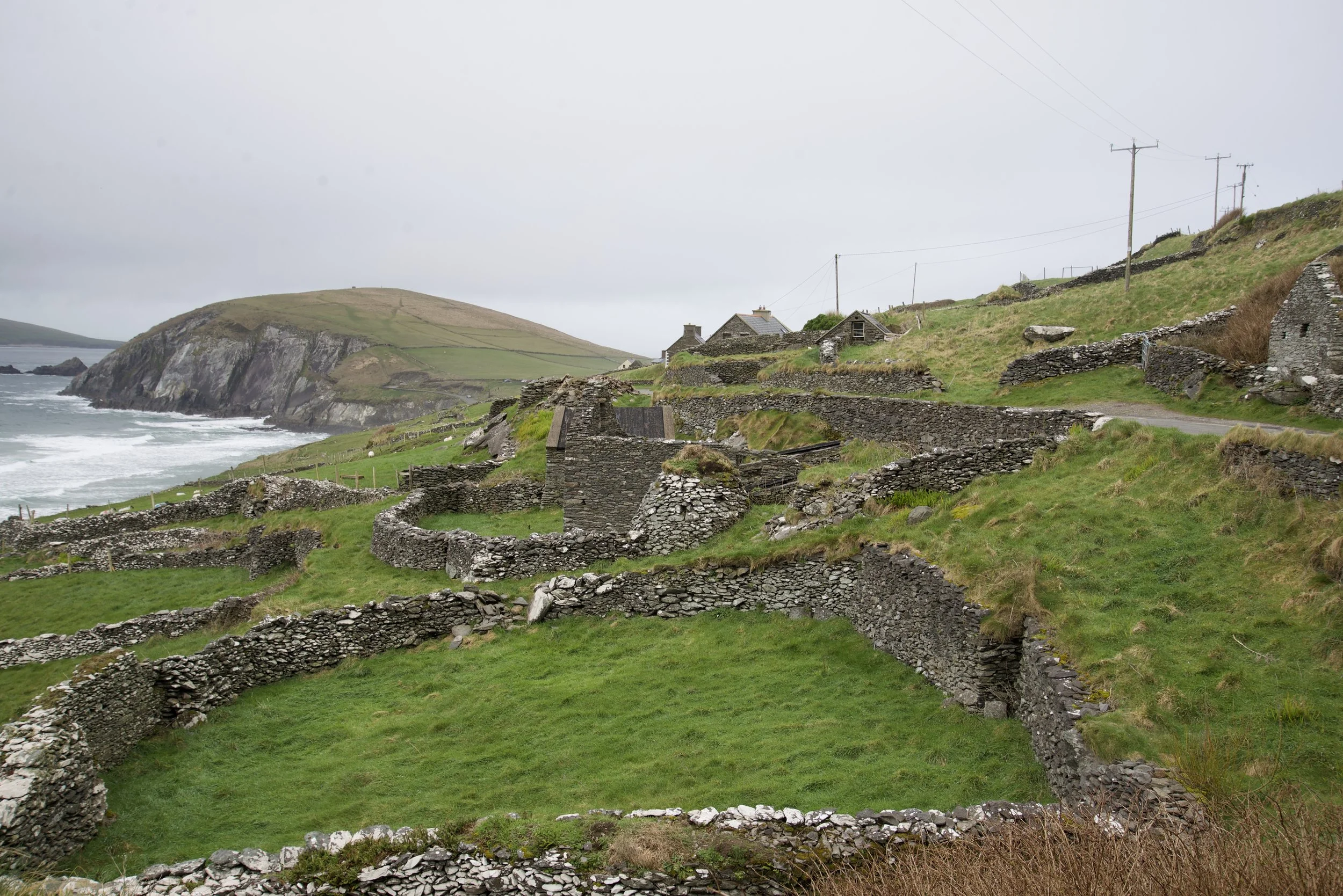 Archaeological scenes like this abound all over. Slea Head appears in the background.