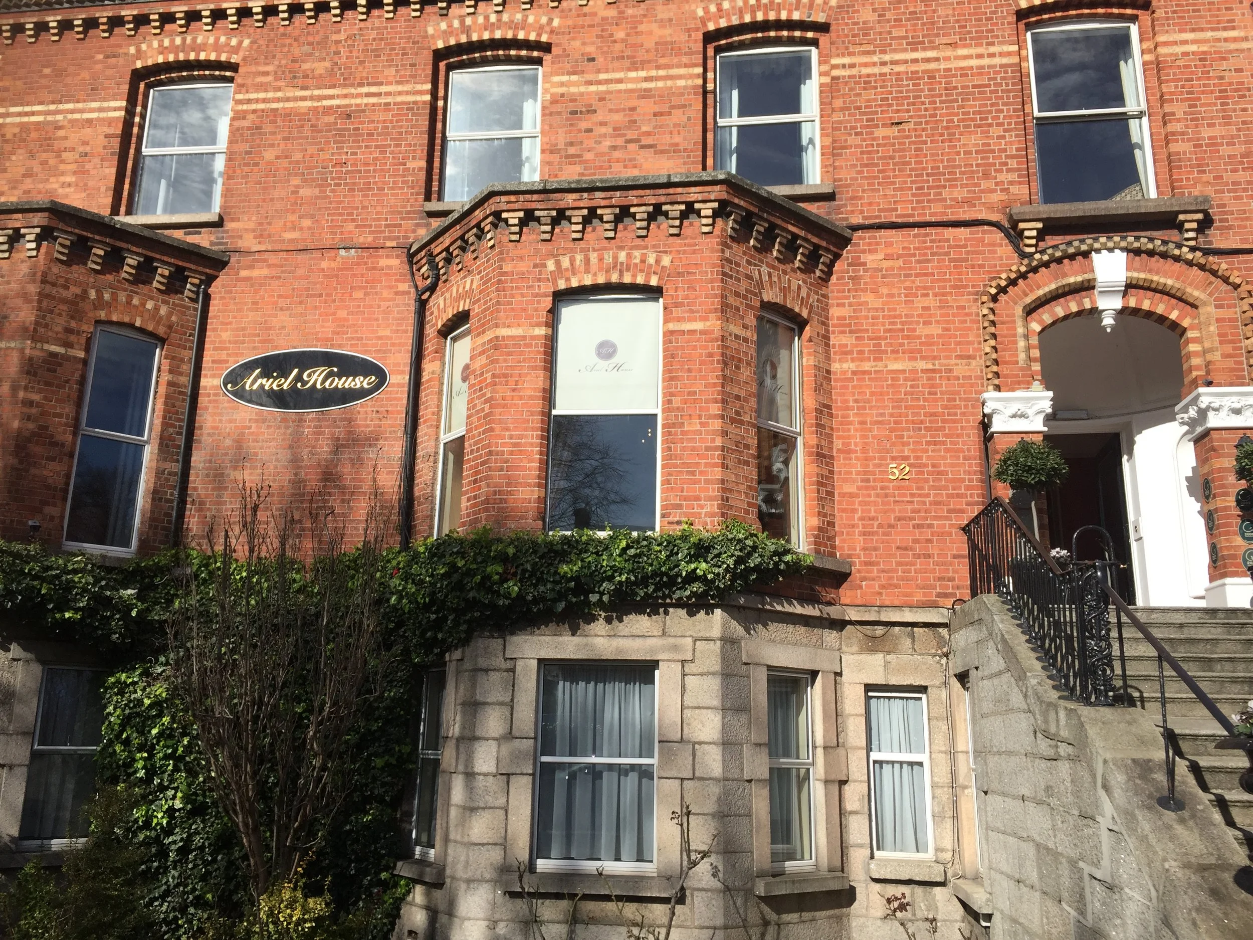 The exterior of Ariel House