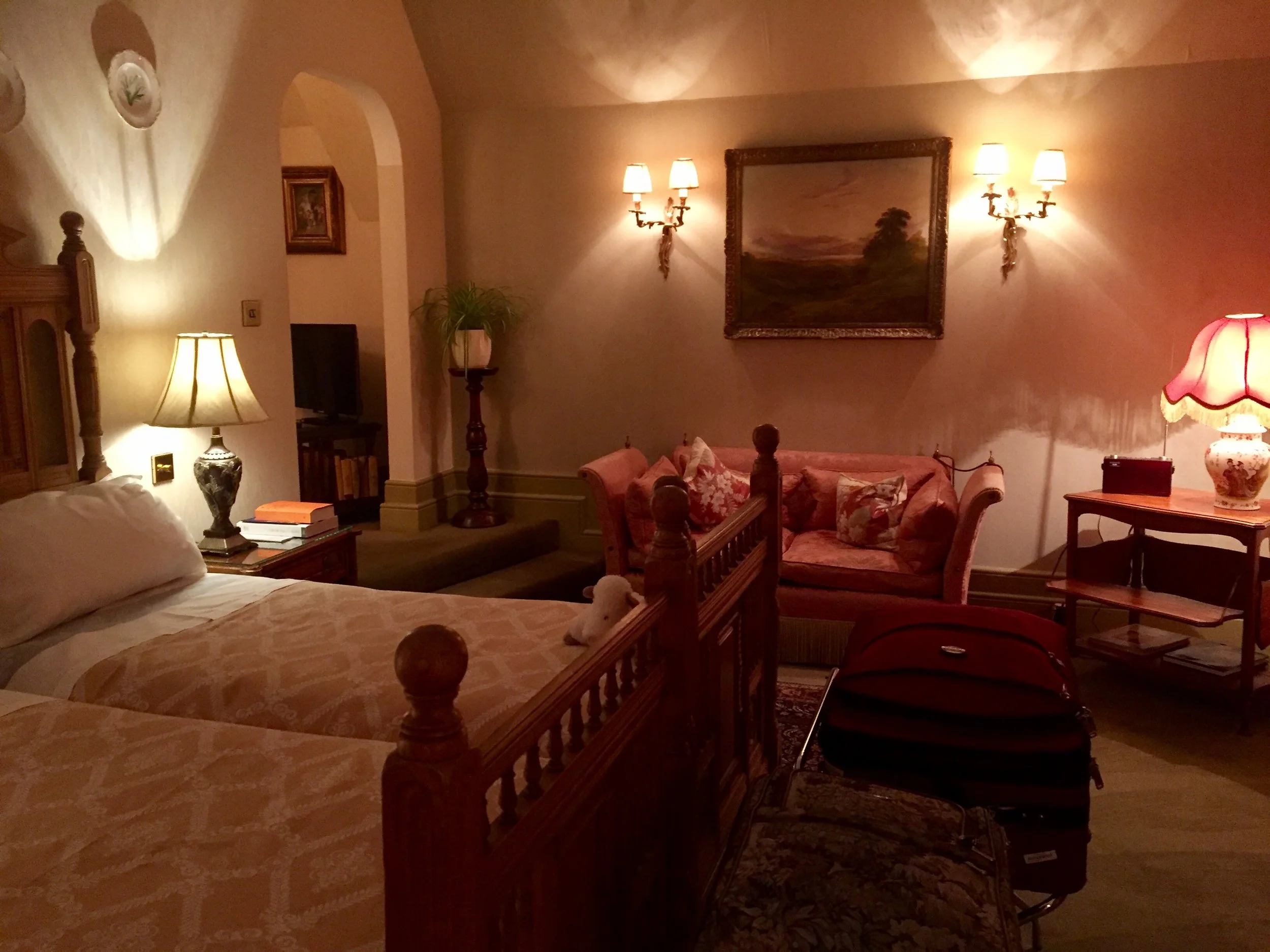 The inside of part of our room at The Park Kenmare