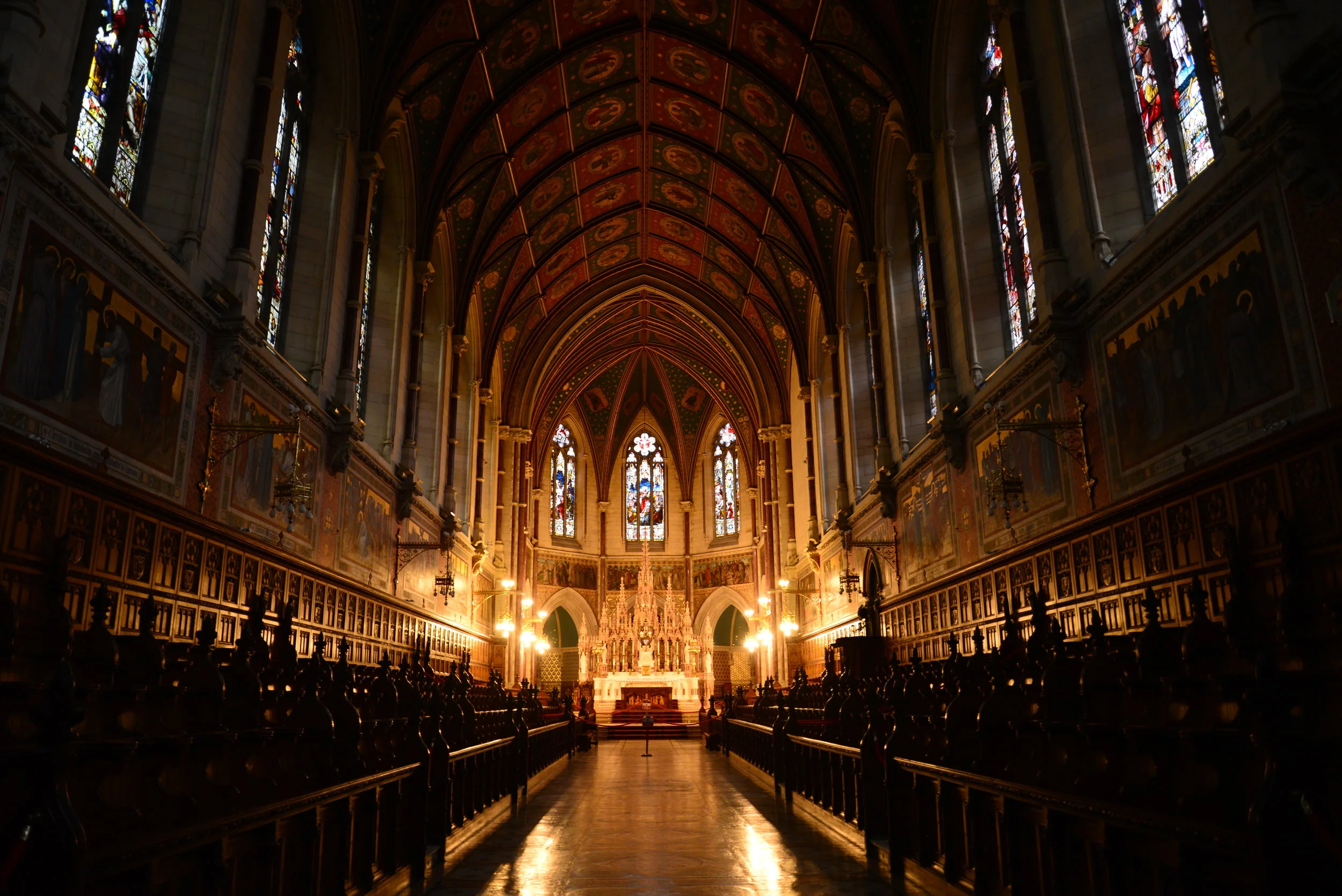The interior of the chapel