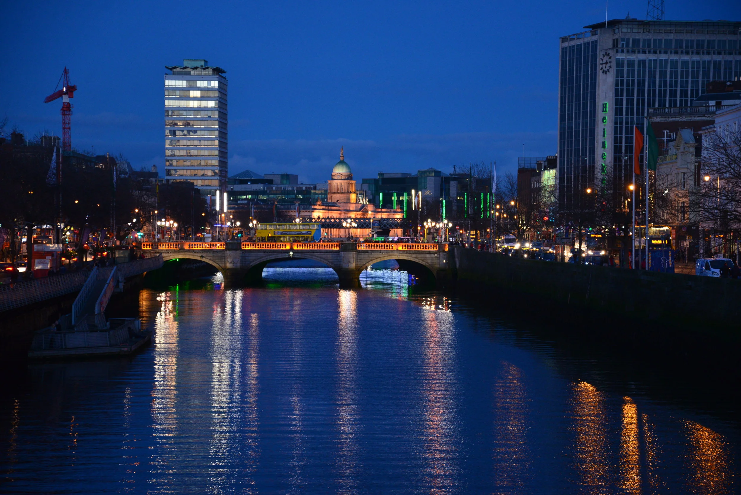 Dublin at night