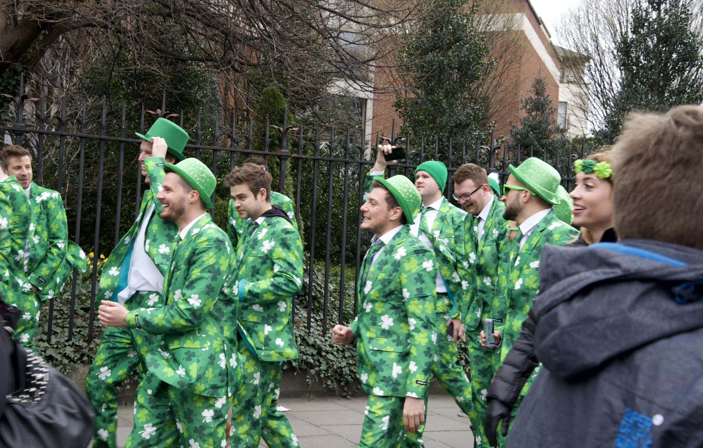 Suits like this abound on St. Patrick's Day