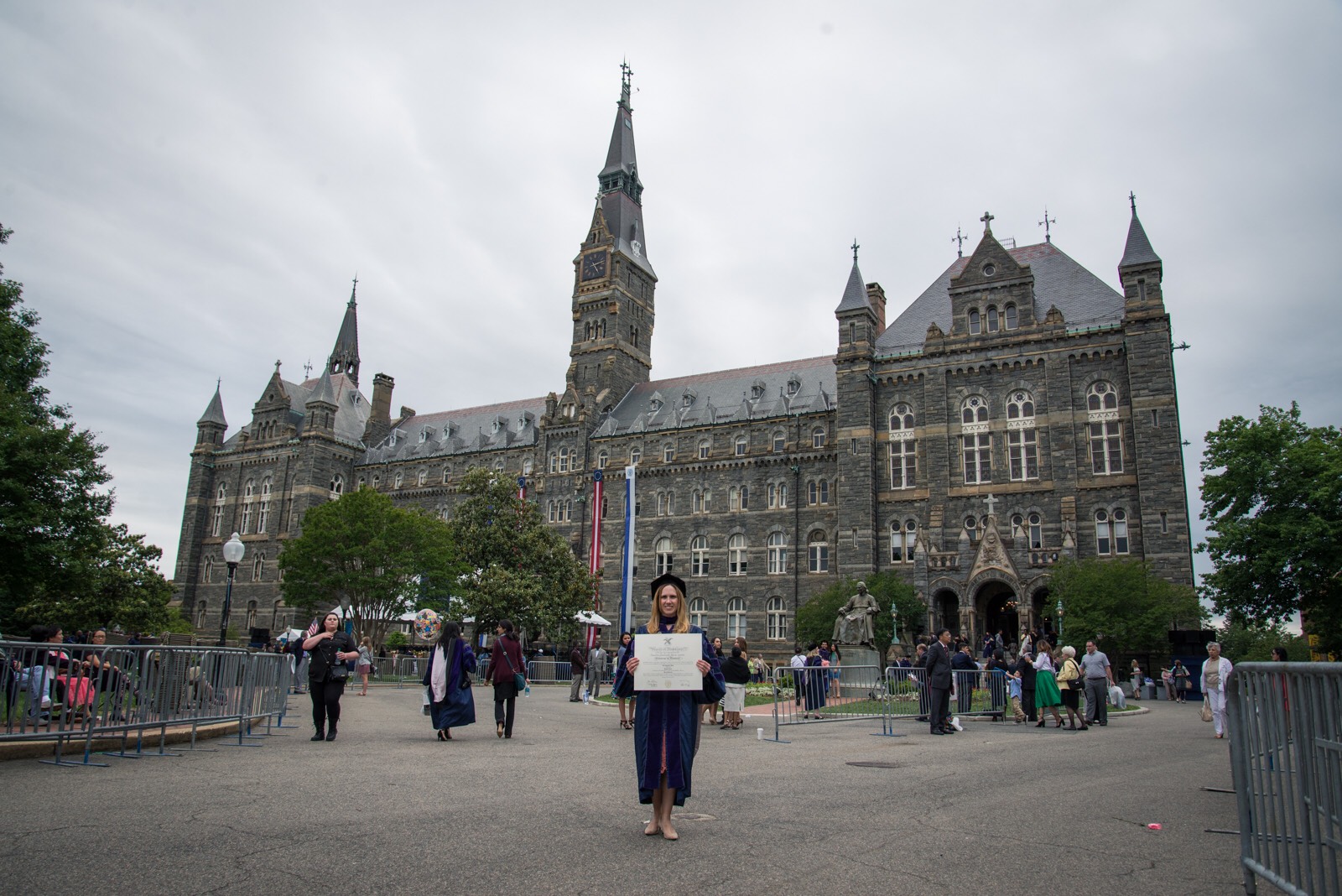 Law School Graduation, also in front of Healy Hall