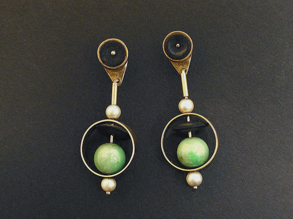 Brazilian Emerald Bead Earrings