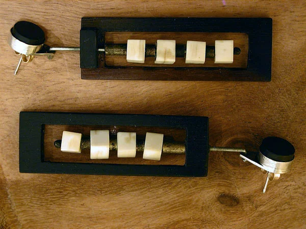 Ebony and Ivory Earrings
