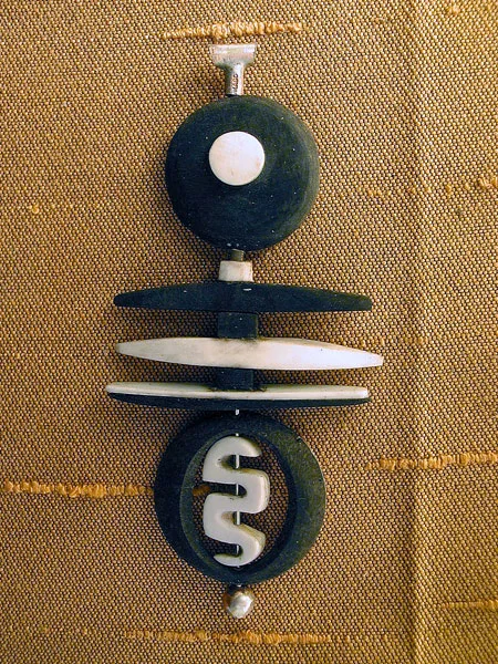 Ebony & Ivory Pendant #2