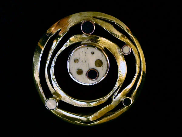 Spiral Cloud Dot Pendant