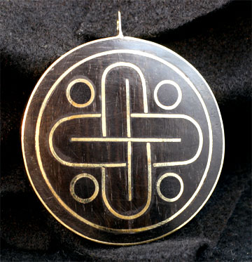 Mayan Motif Pod Pendant